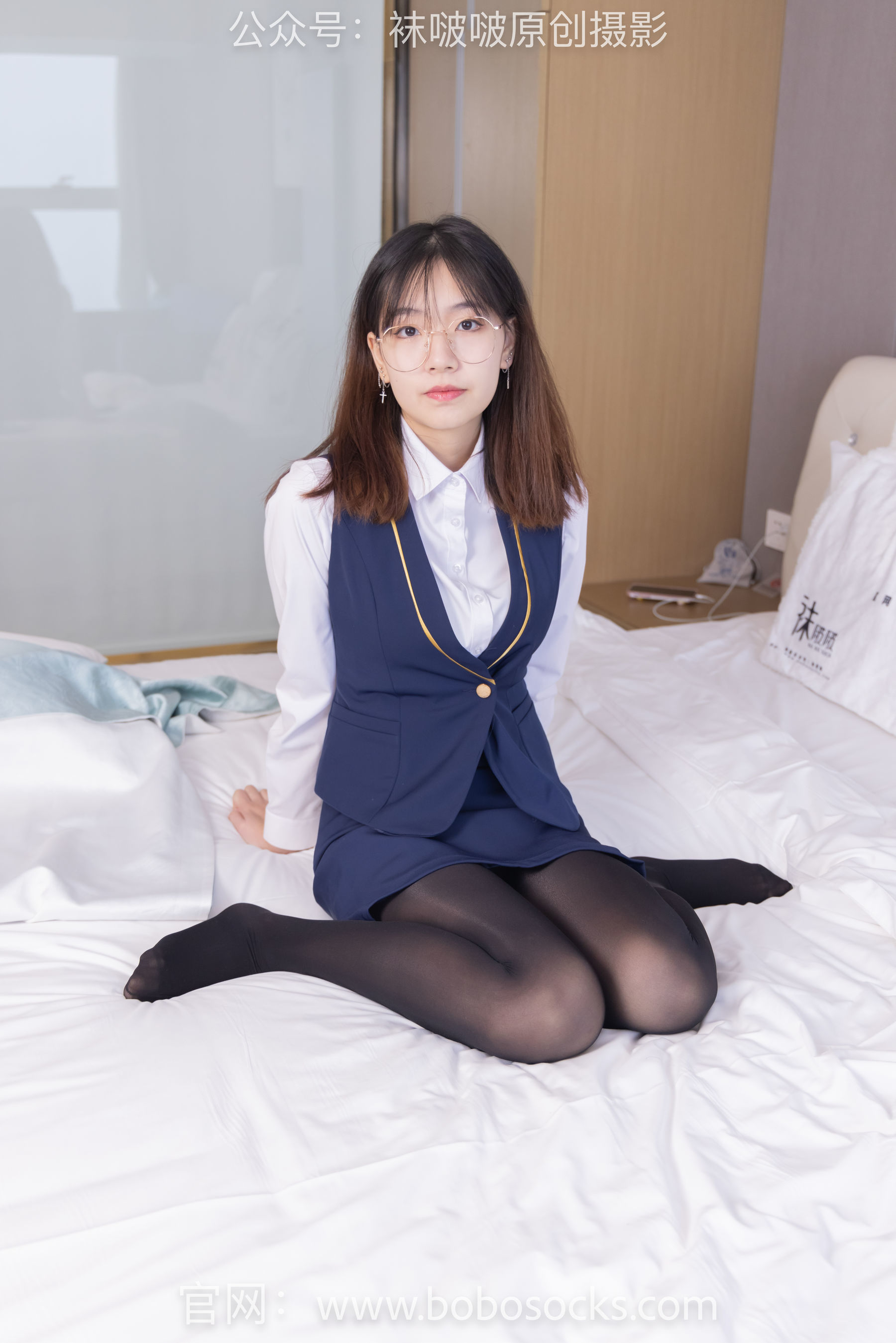 图片[88]-BoBoSocks袜啵啵 No.132 小甜豆-aj1板鞋、蓝色短靴、厚黑丝、厚红丝[145P]-六色网