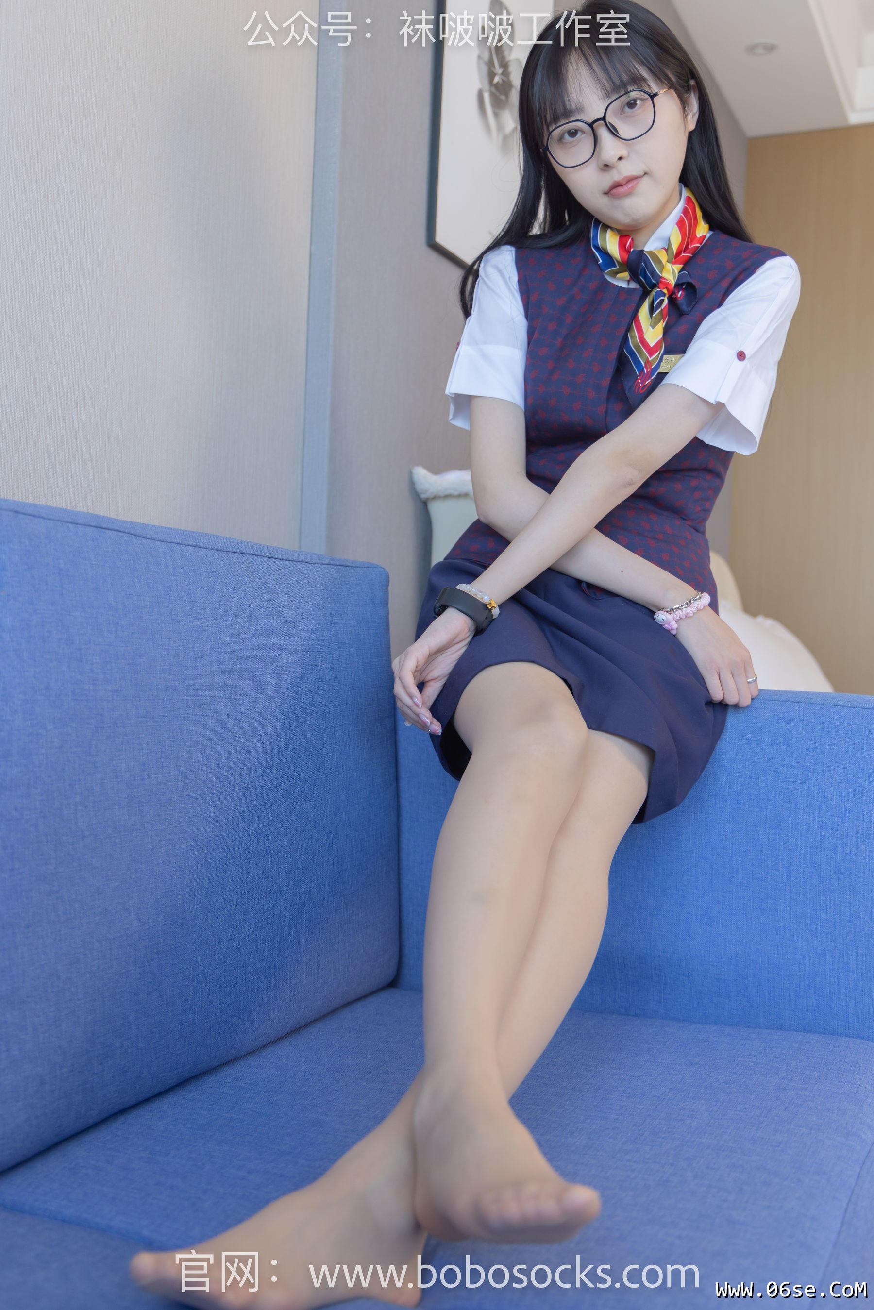 图片[121]-BoBoSocks袜啵啵 No.115 稚予-平底鞋、肉丝、空姐制服[136P]-六色网