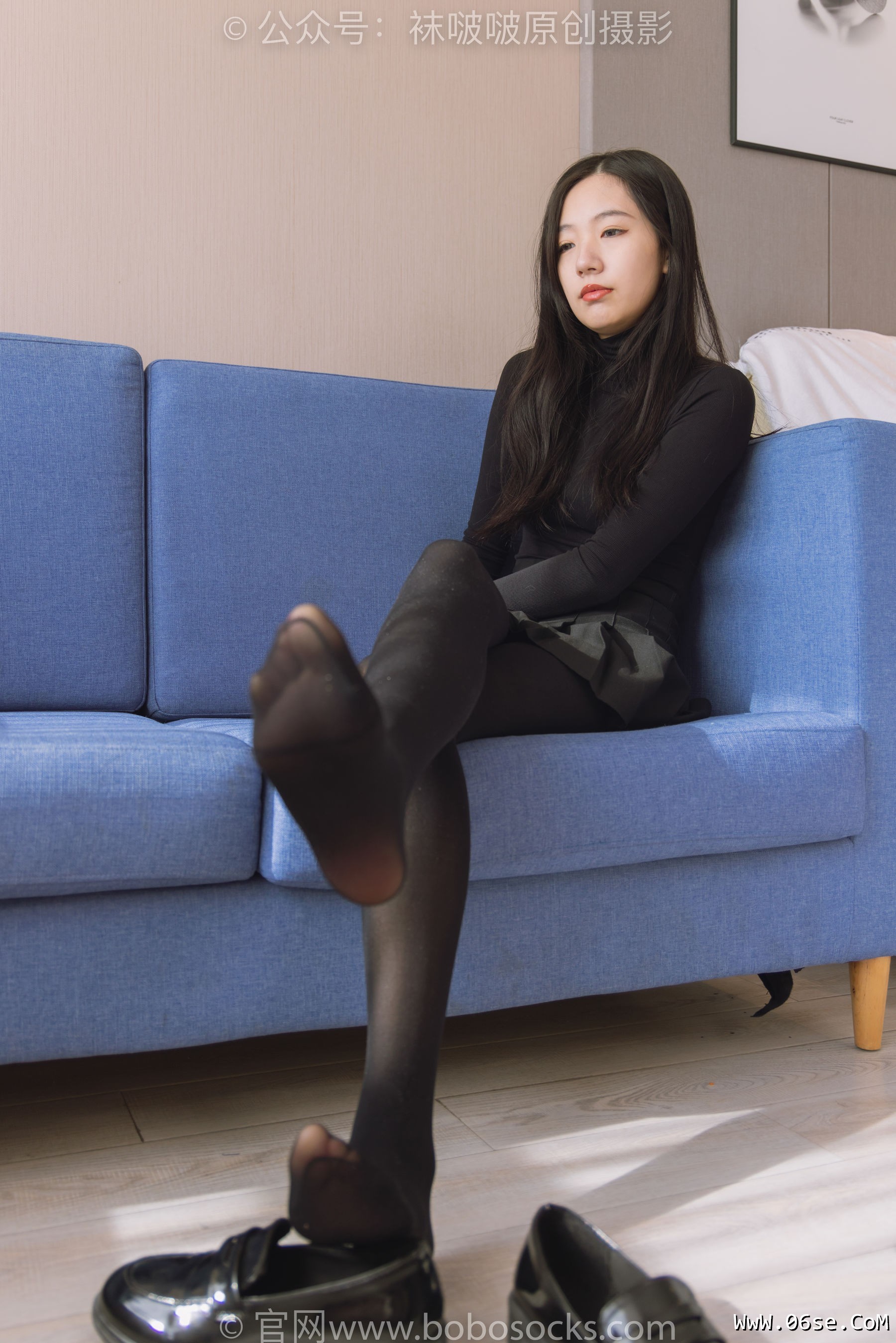 图片[92]-BoBoSocks袜啵啵 No.184 小甜豆-黑皮鞋、厚黑丝[140P]-六色网