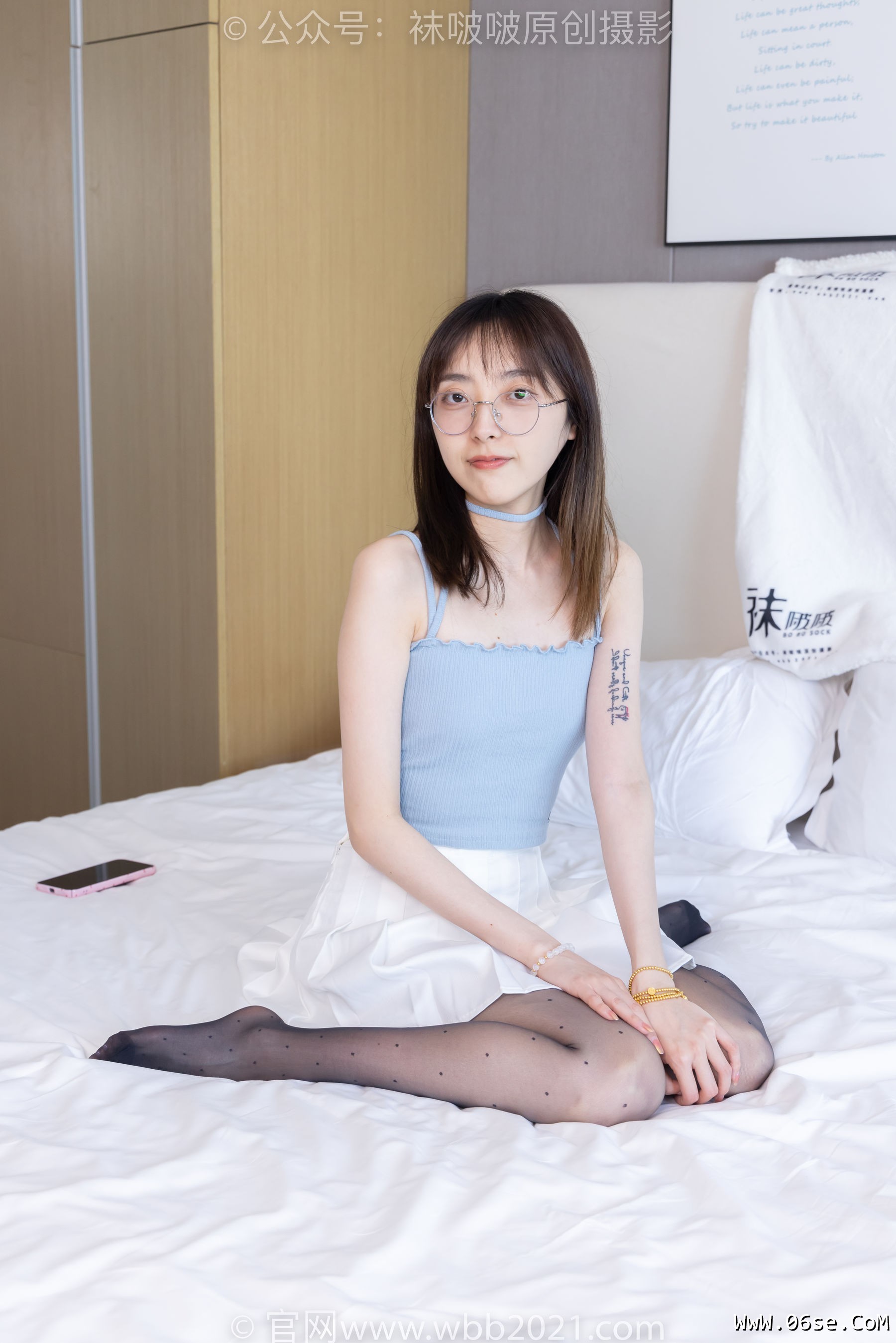 图片[129]-BoBoSocks袜啵啵 No.403 稚予 -高跟鞋、板鞋、波点黑丝、波点白丝[145P]-六色网