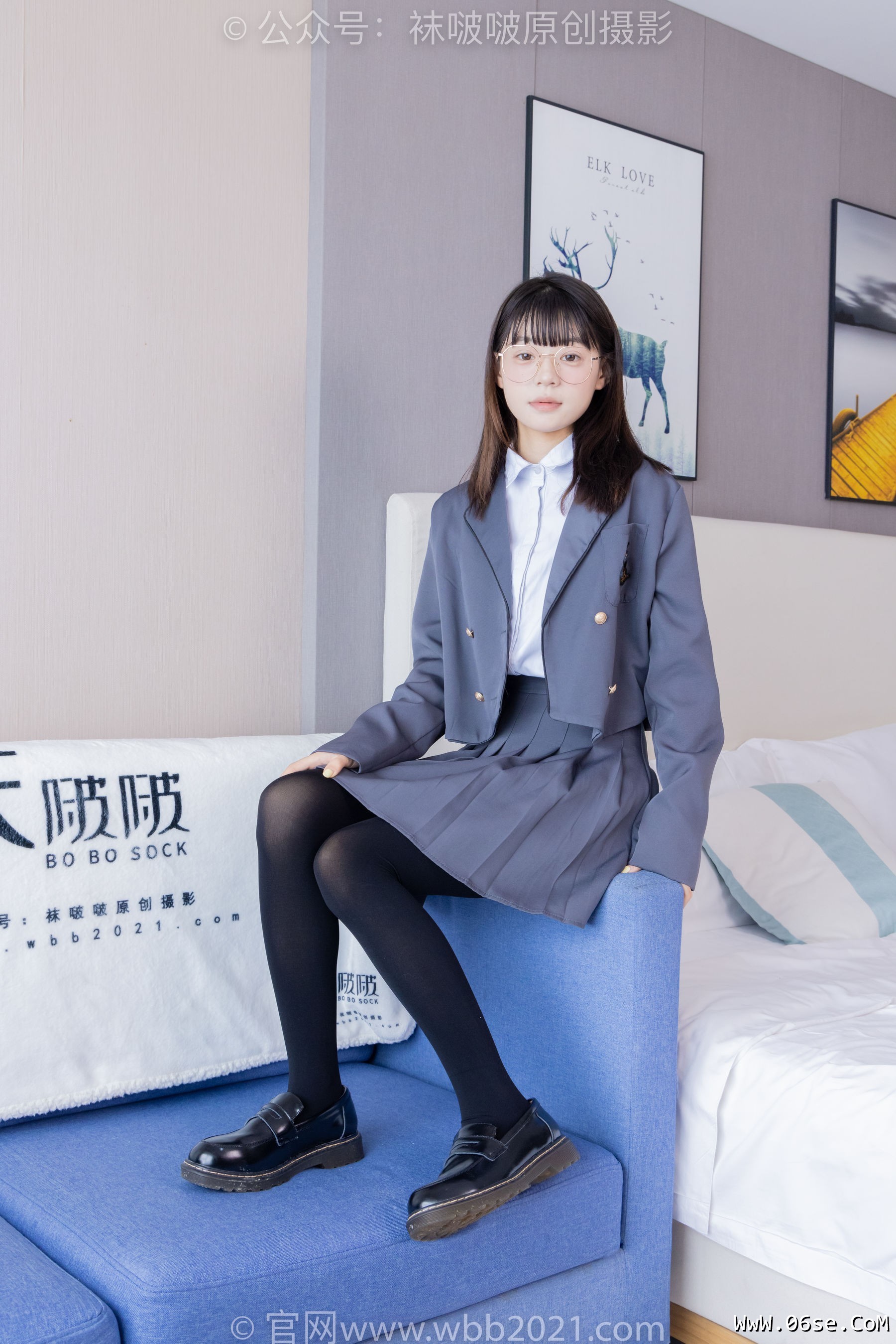 图片[67]-BoBoSocks袜啵啵 No.402 糯米 -皮鞋、厚黑丝、学院jk[140P]-六色网