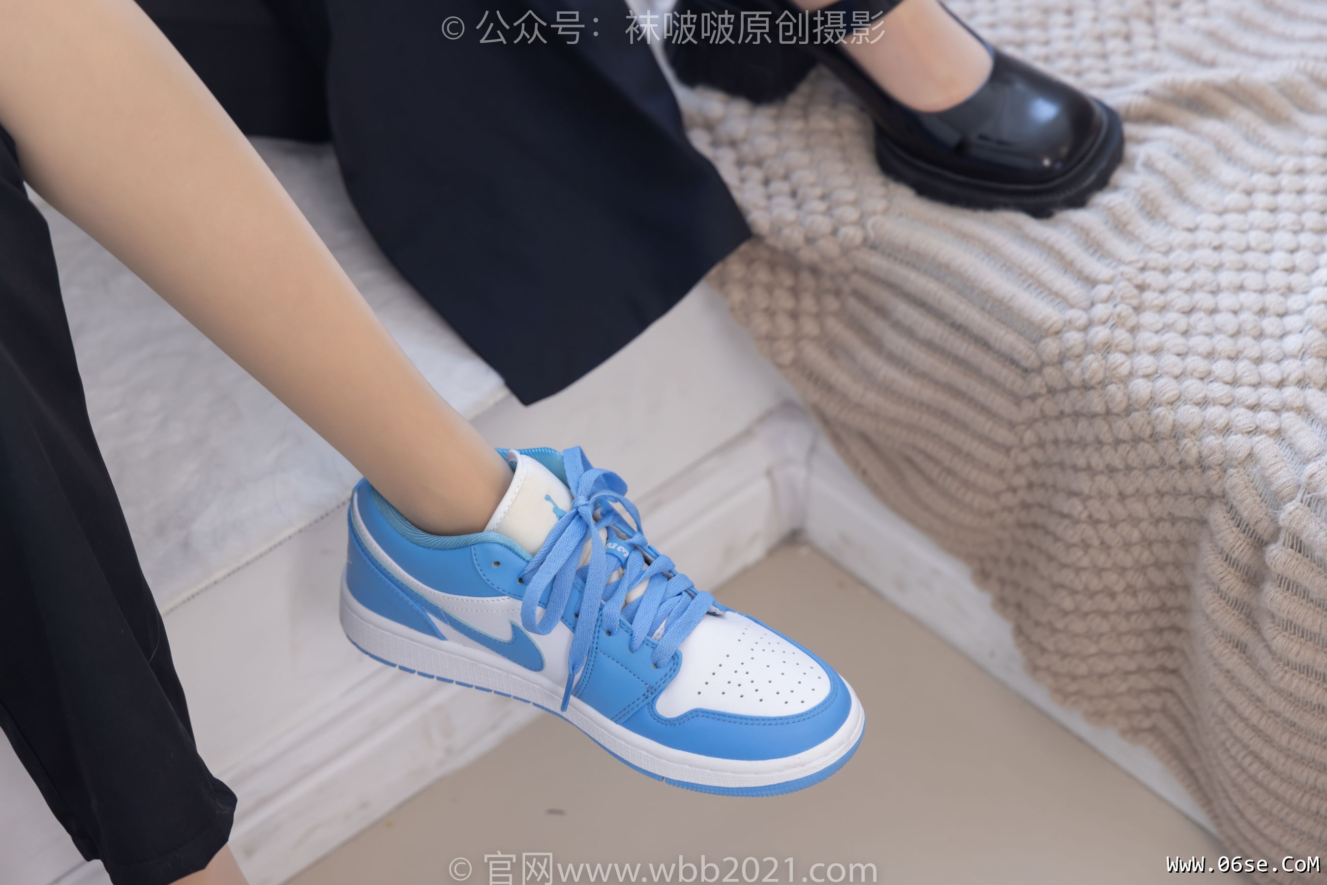 图片[125]-BoBoSocks袜啵啵 No.302 小甜豆&稚予 -三双皮鞋、板鞋、黑丝、两双肉丝、裤里丝[140P]-六色网