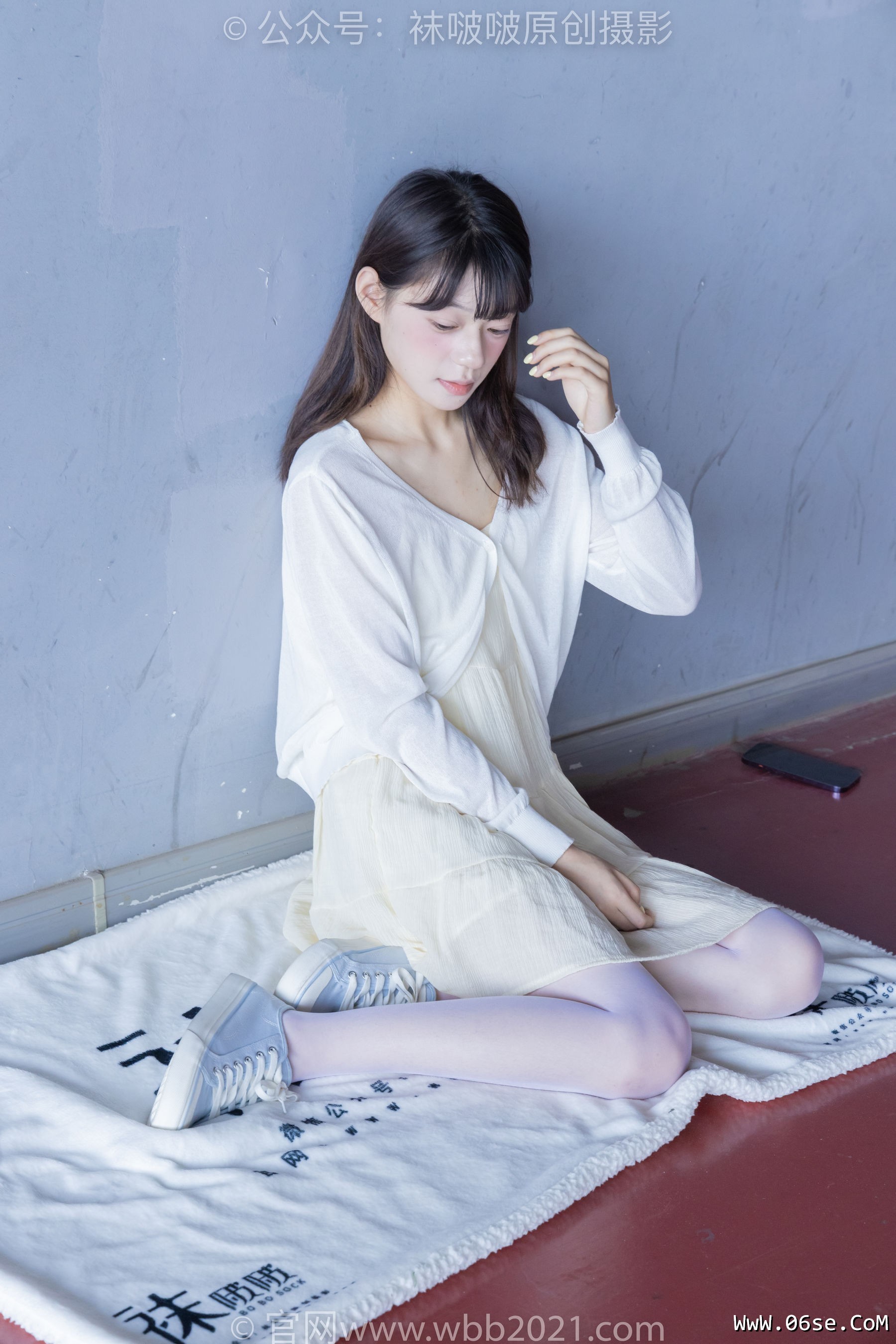 图片[82]-BoBoSocks袜啵啵 No.395 糯米 -板鞋、白丝[145P]-六色网