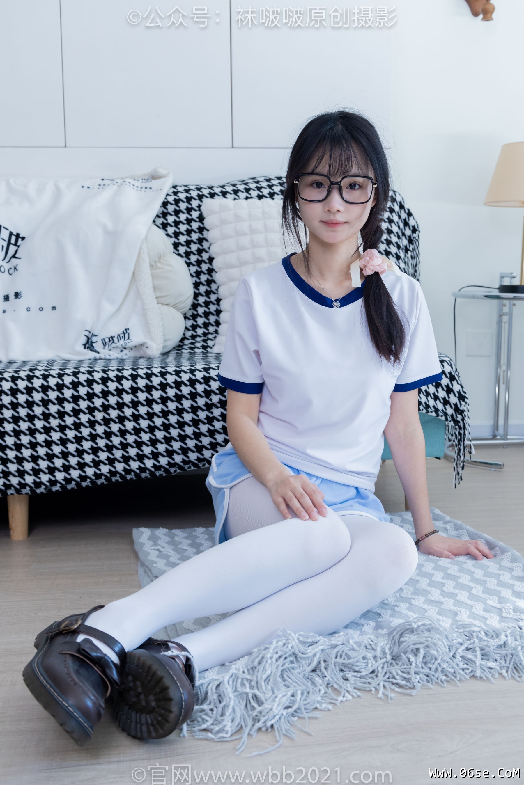 图片[88]-BoBoSocks袜啵啵 No.325 甜甜圈 -皮鞋、厚白丝[145P]-六色网