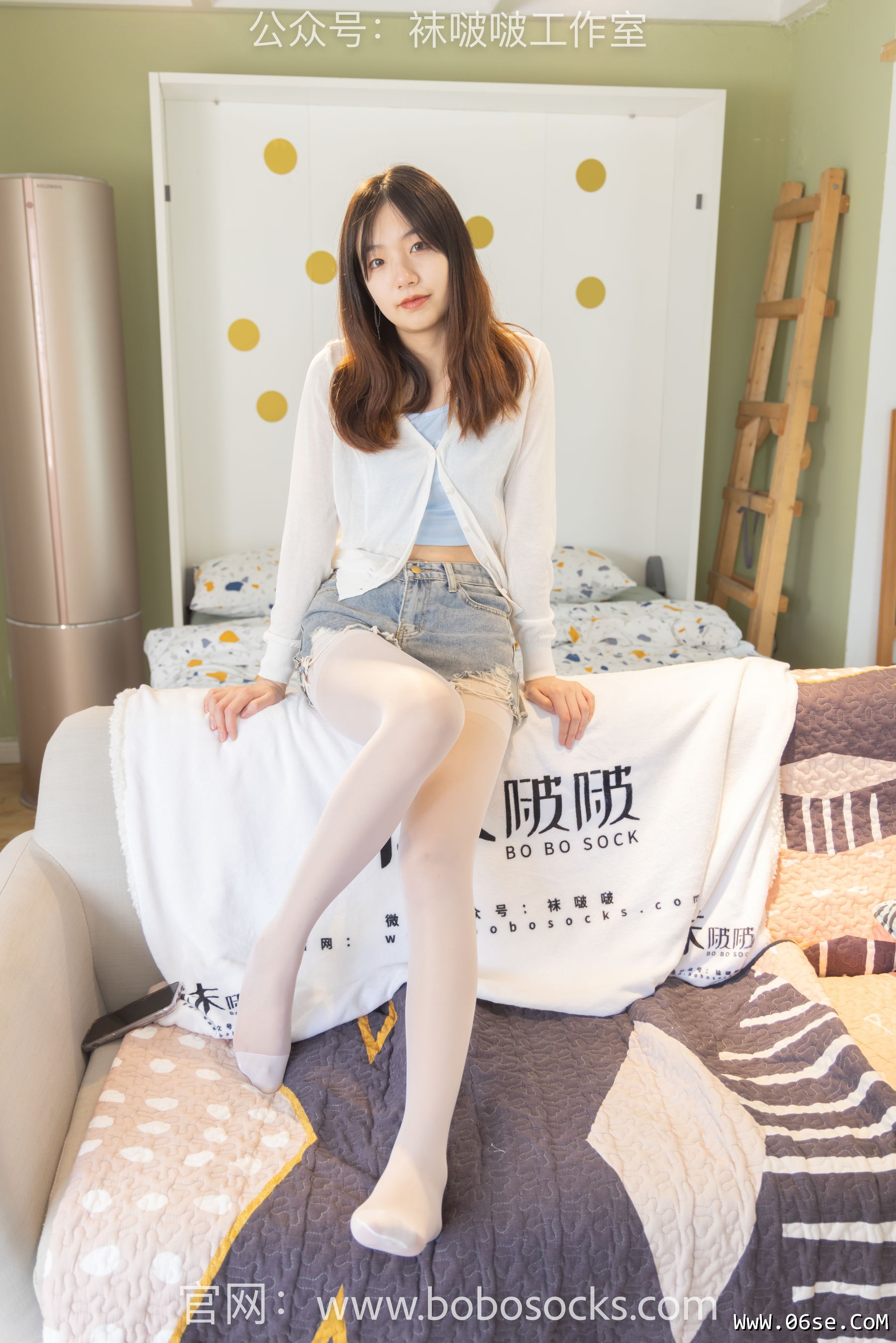 图片[123]-BoBoSocks袜啵啵 No.102 小甜豆-板鞋、白丝[140P]-六色网