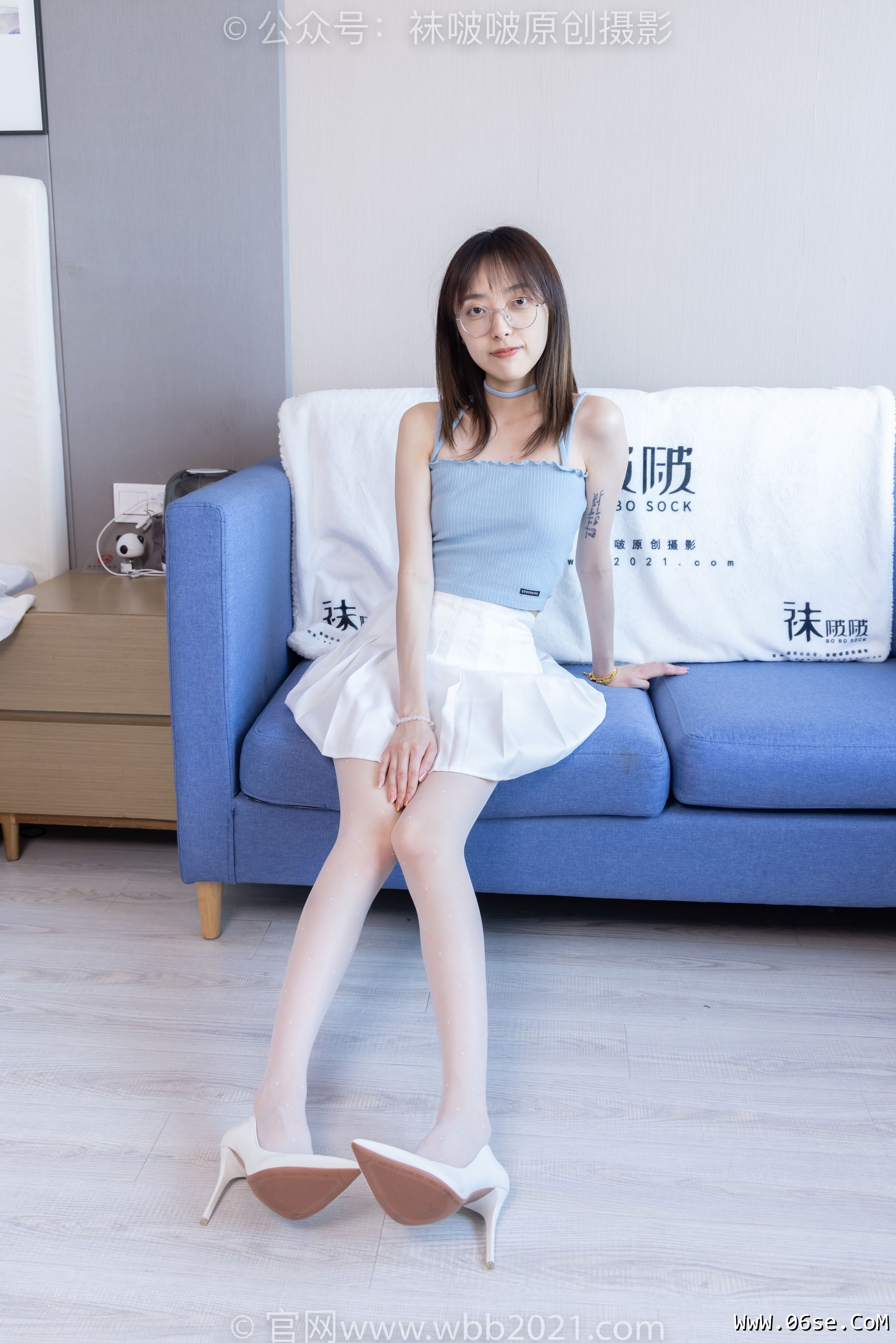 图片[64]-BoBoSocks袜啵啵 No.403 稚予 -高跟鞋、板鞋、波点黑丝、波点白丝[145P]-六色网
