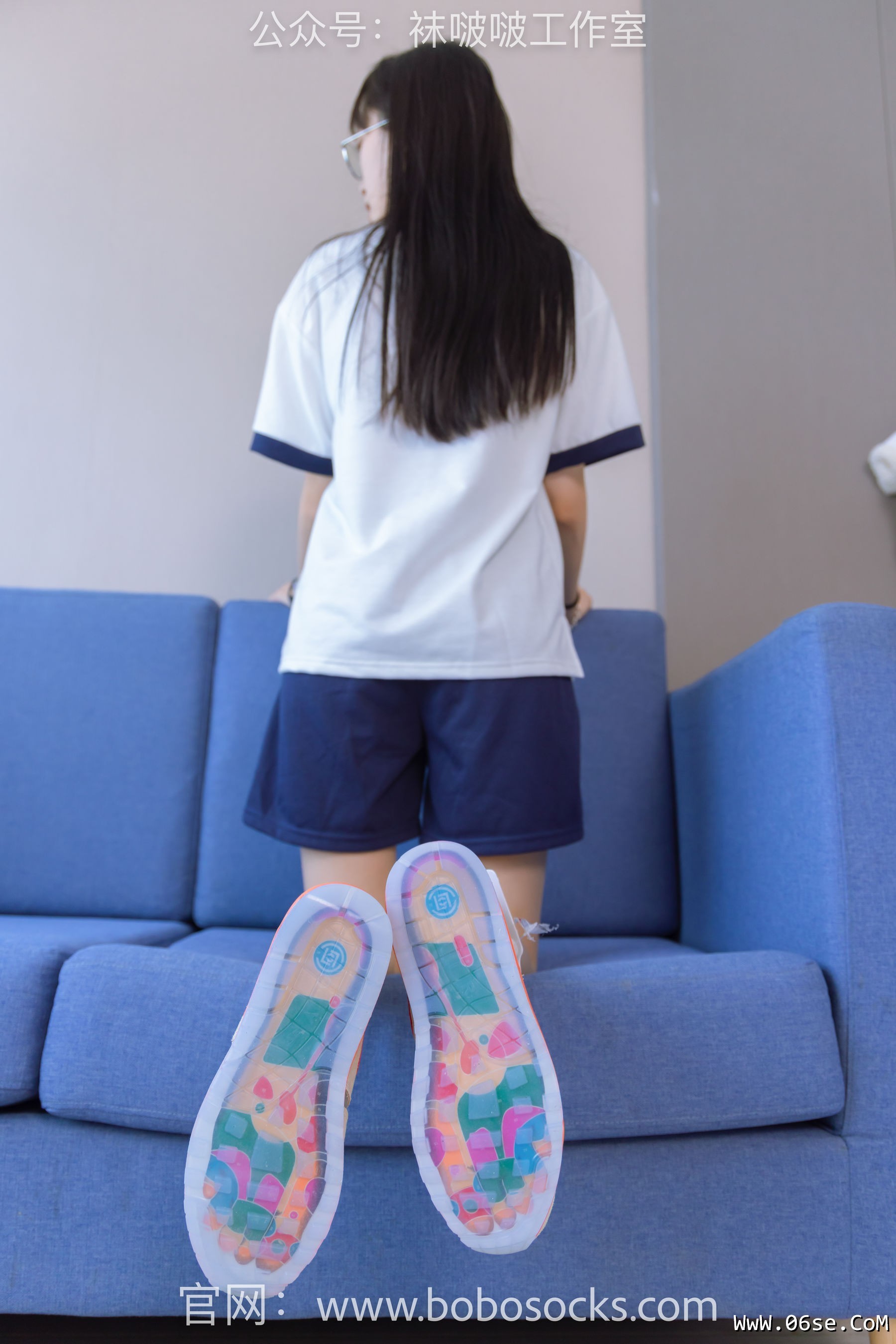 图片[54]-BoBoSocks袜啵啵 No.118 稚予-运动鞋、白棉袜、肉丝、踩小熊玩偶[140P]-六色网