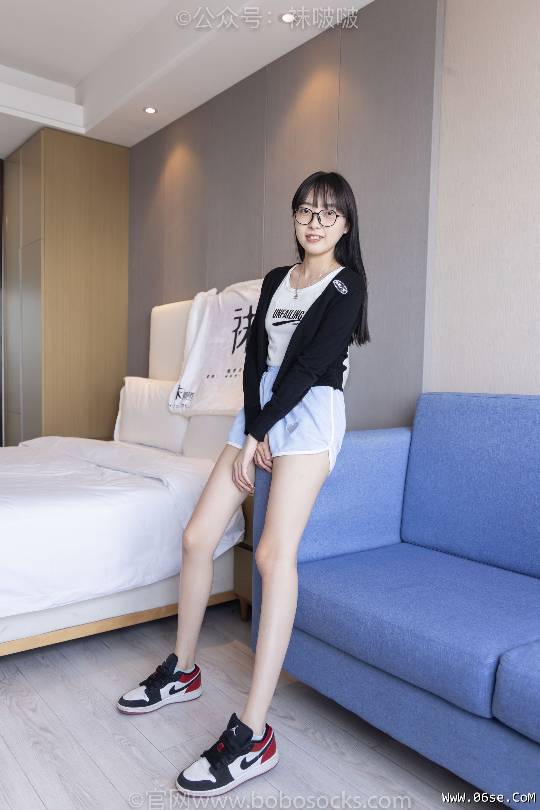 图片[5]-BoBoSocks袜啵啵 No.081 稚予- AJ、浅黄色短棉袜、浅蓝色短棉袜、裸足[145P]-六色网