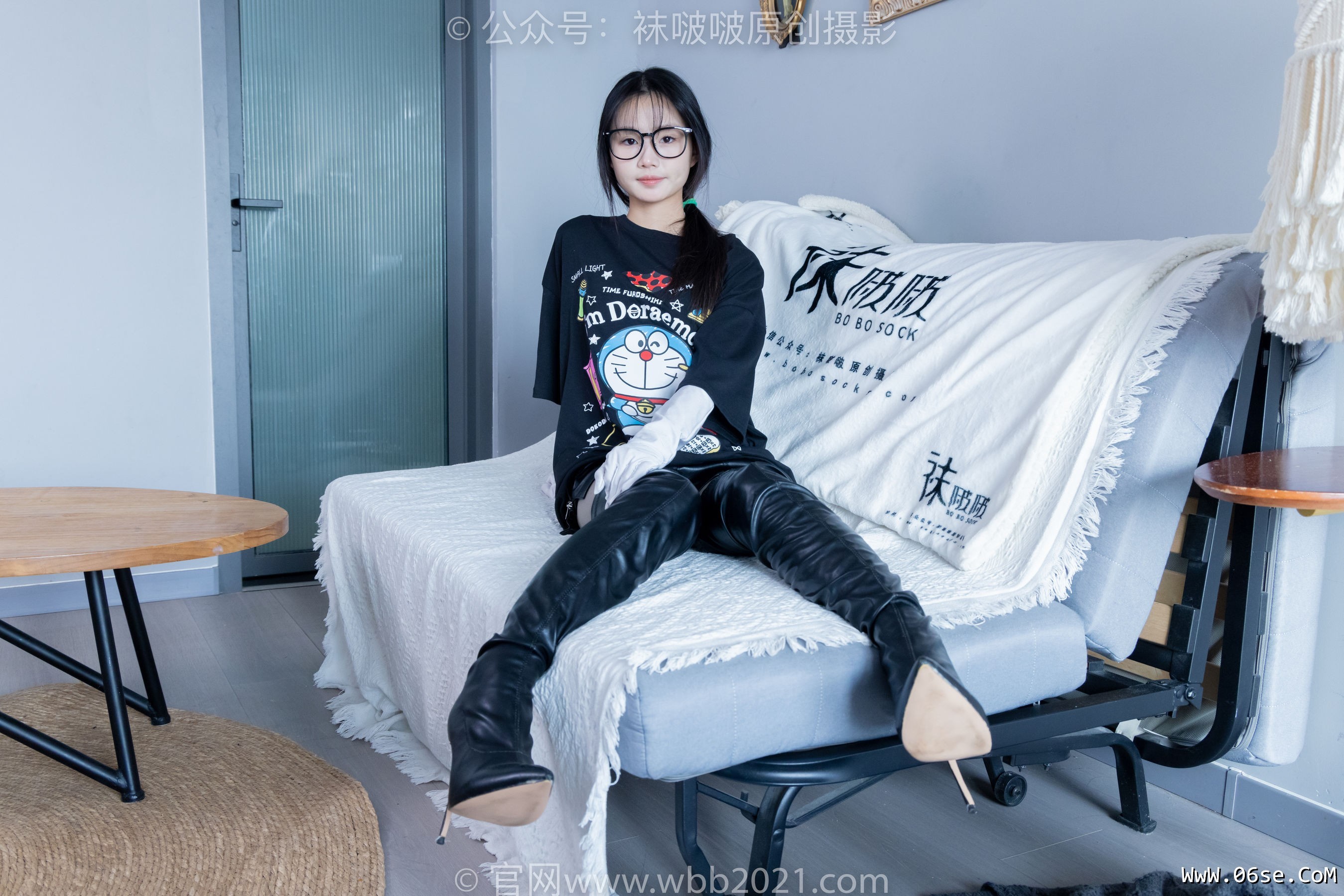 图片[71]-BoBoSocks袜啵啵 No.343 甜甜圈 -高跟长靴、黑丝打底、肉丝[150P]-六色网