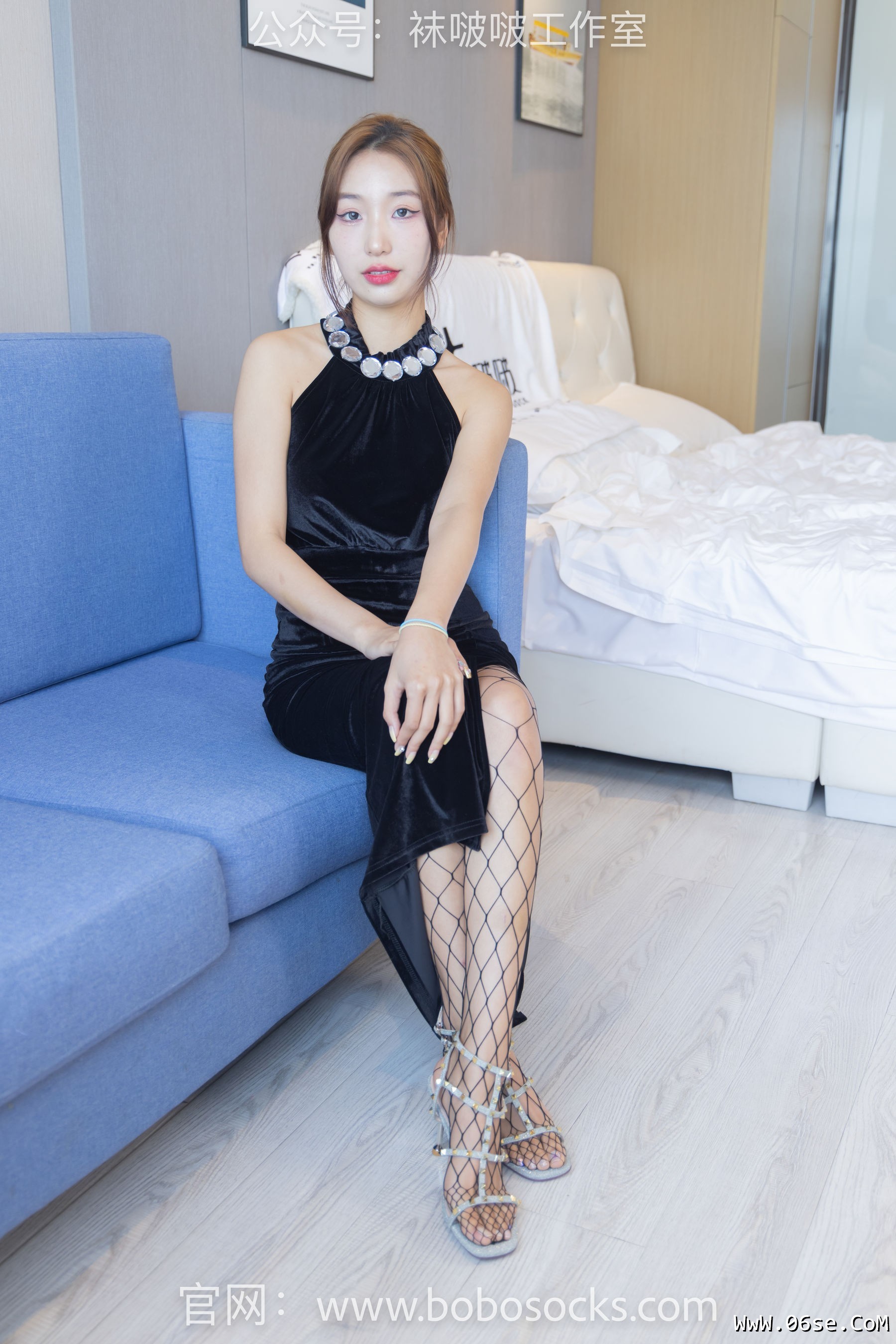 图片[6]-BoBoSocks袜啵啵 No.113 果果-高跟鞋、黑色网袜[141P]-六色网
