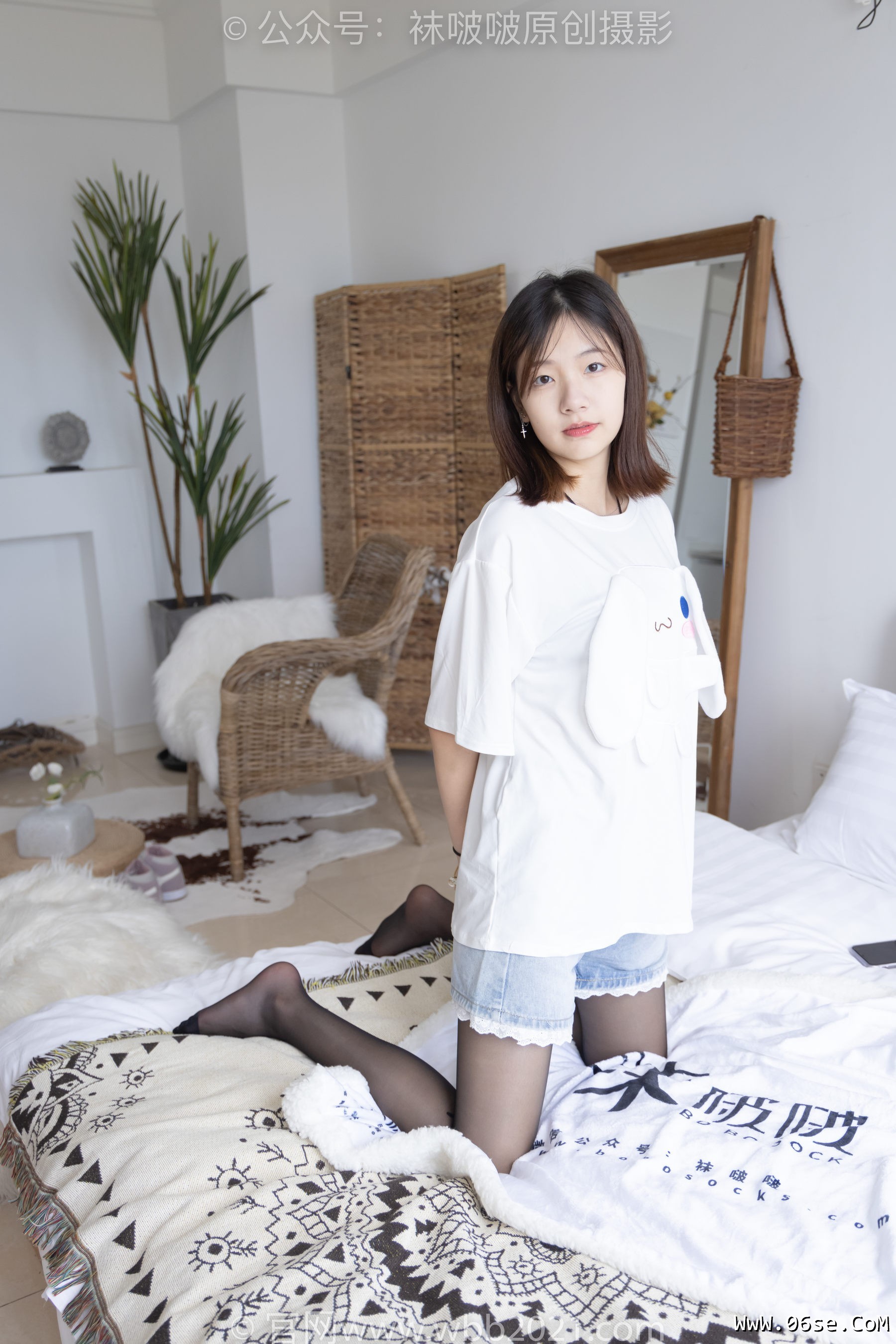 图片[115]-BoBoSocks袜啵啵 No.233 小甜豆-板鞋、黑丝[142P]-六色网