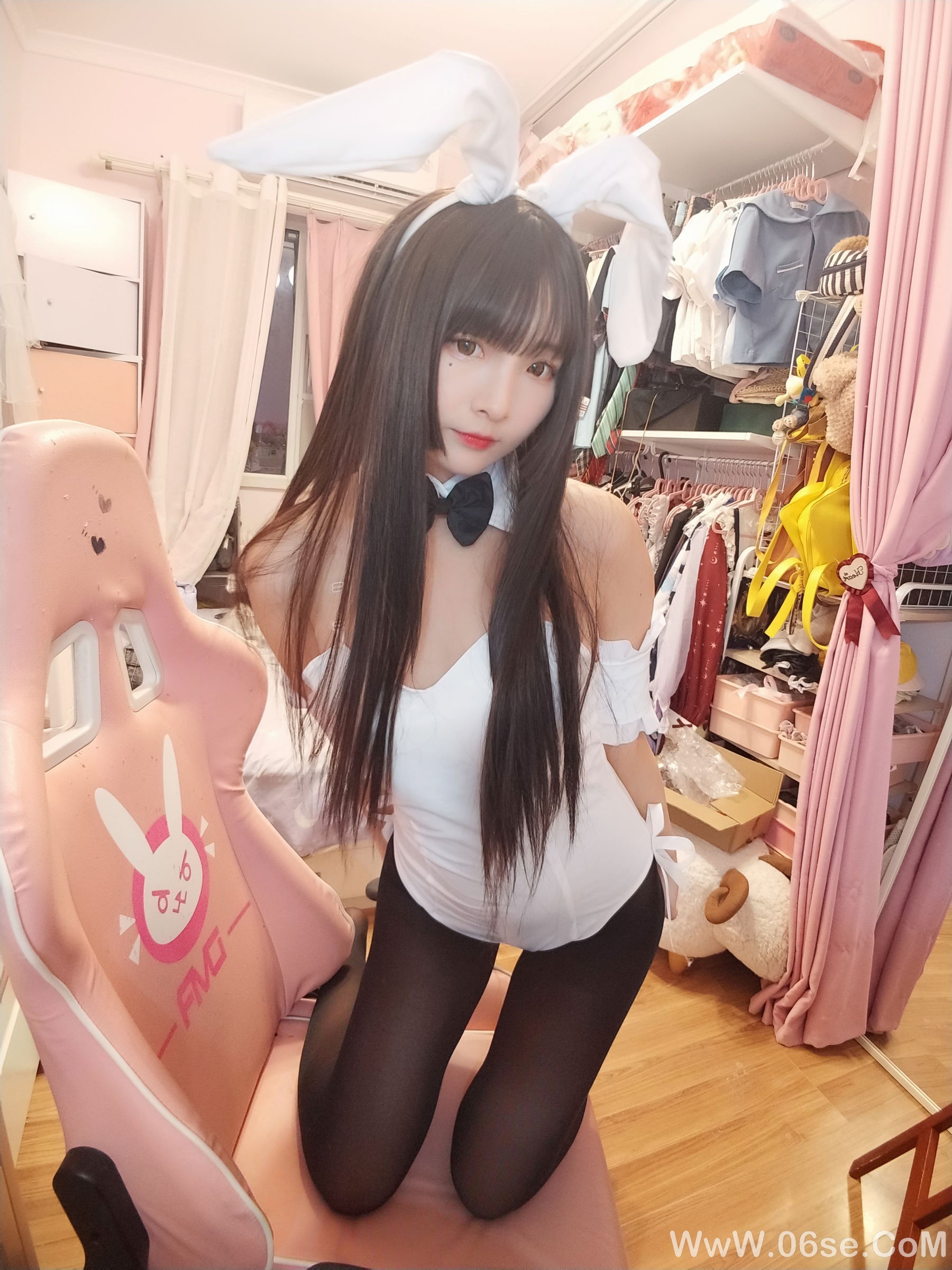 图片[14]-二次元美女古川kagura 黑丝兔女郎[24P]-六色网