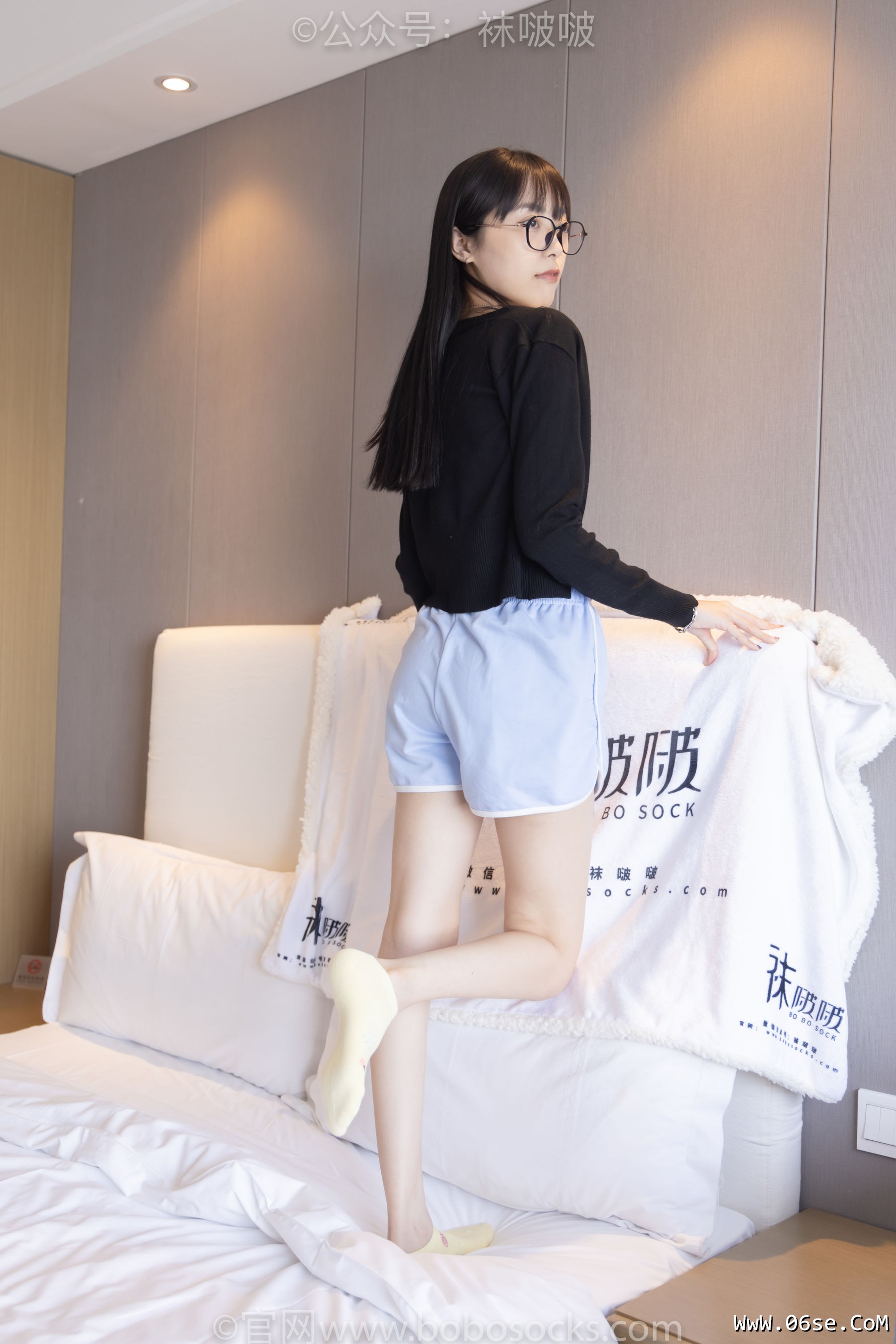 图片[140]-BoBoSocks袜啵啵 No.081 稚予- AJ、浅黄色短棉袜、浅蓝色短棉袜、裸足[145P]-六色网