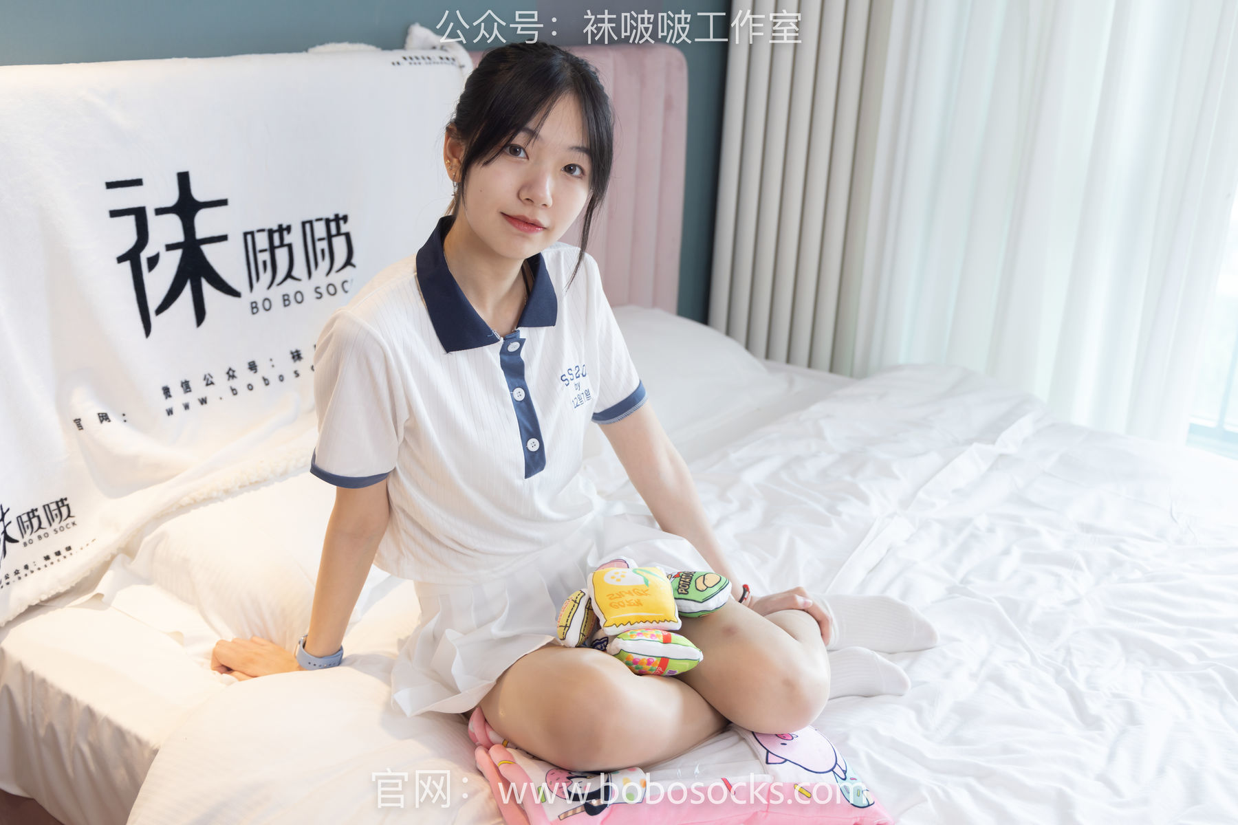 图片[81]-BoBoSocks袜啵啵 No.096 小甜豆-板鞋、白棉袜、油亮肉丝[145P]-六色网