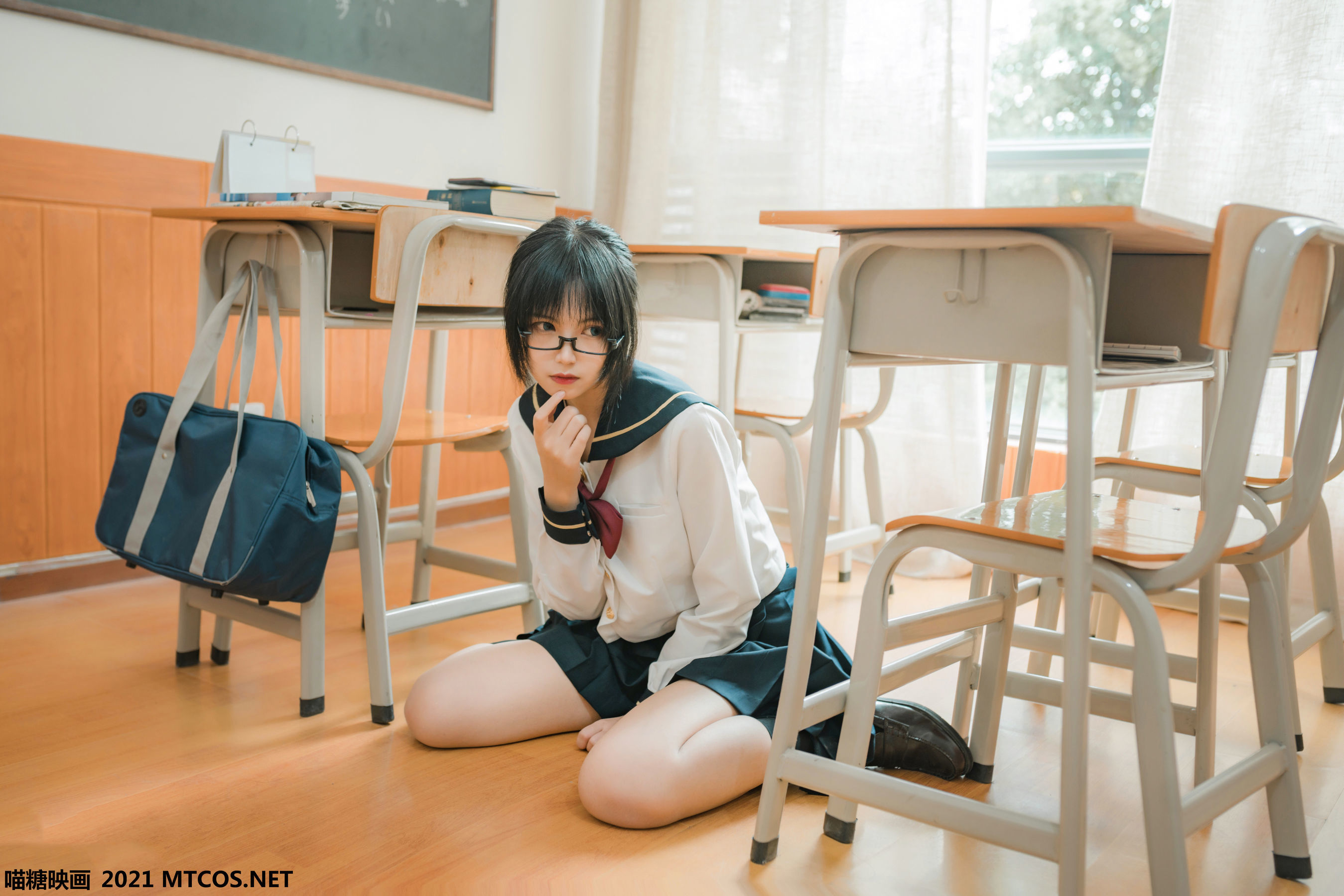图片[8]-喵糖映画 VOL.459 慵懒的JK [29P]-六色网