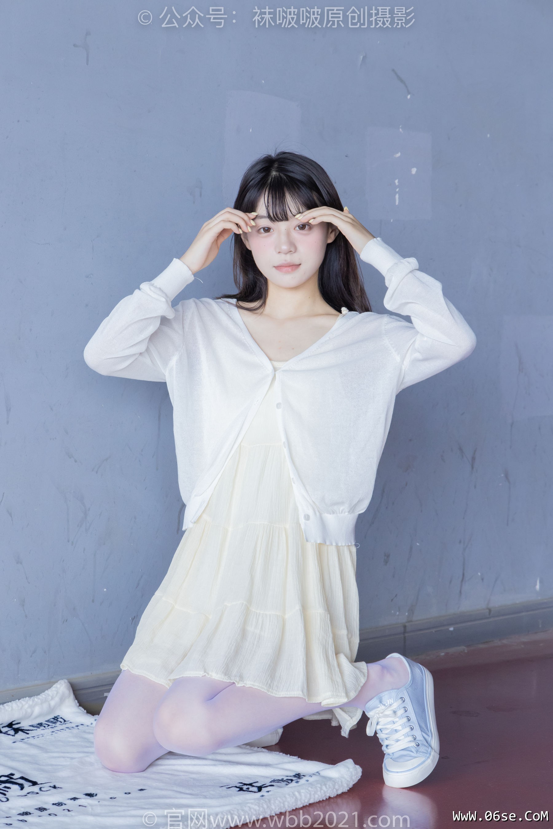 图片[60]-BoBoSocks袜啵啵 No.395 糯米 -板鞋、白丝[145P]-六色网