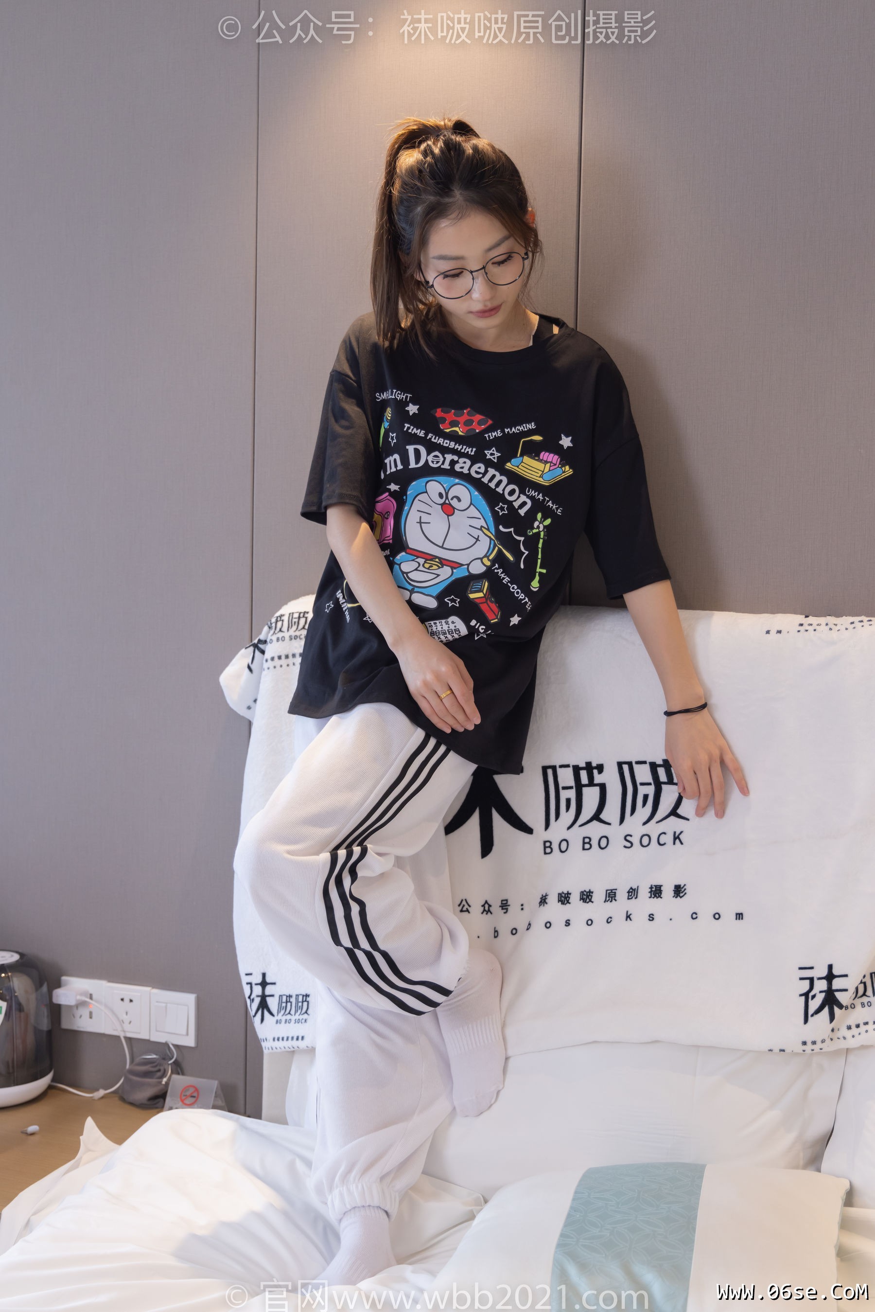 图片[30]-BoBoSocks袜啵啵 No.382 小沫 -板鞋、白棉袜[143P]-六色网
