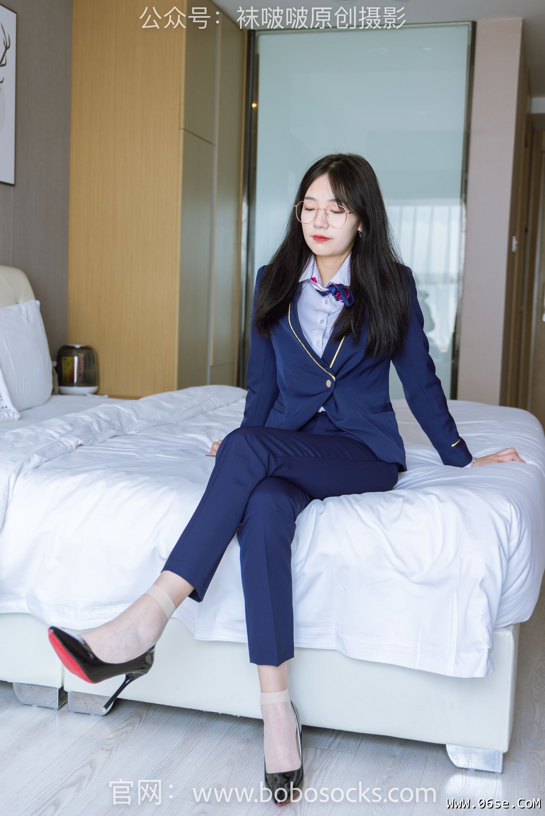 图片[64]-BoBoSocks袜啵啵 No.139 小甜豆-高跟鞋、短肉丝、空姐制服[140P]-六色网