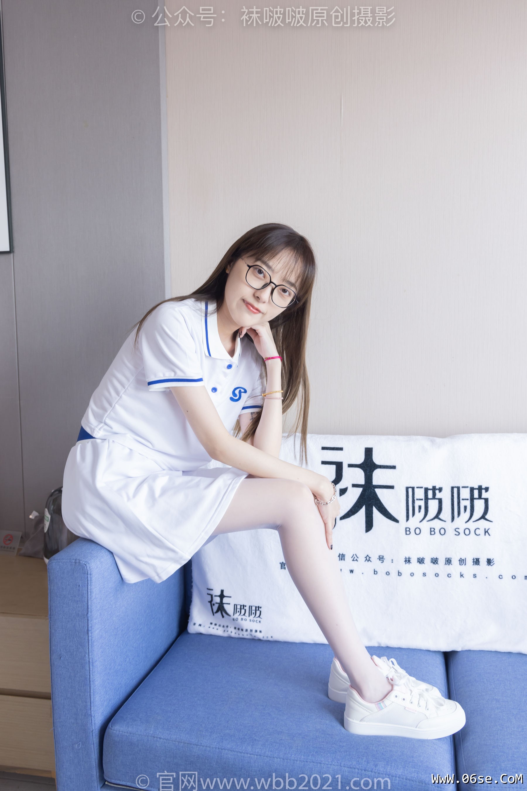 图片[59]-BoBoSocks袜啵啵 No.344 稚予 -板鞋、平底鞋、白丝[150P]-六色网