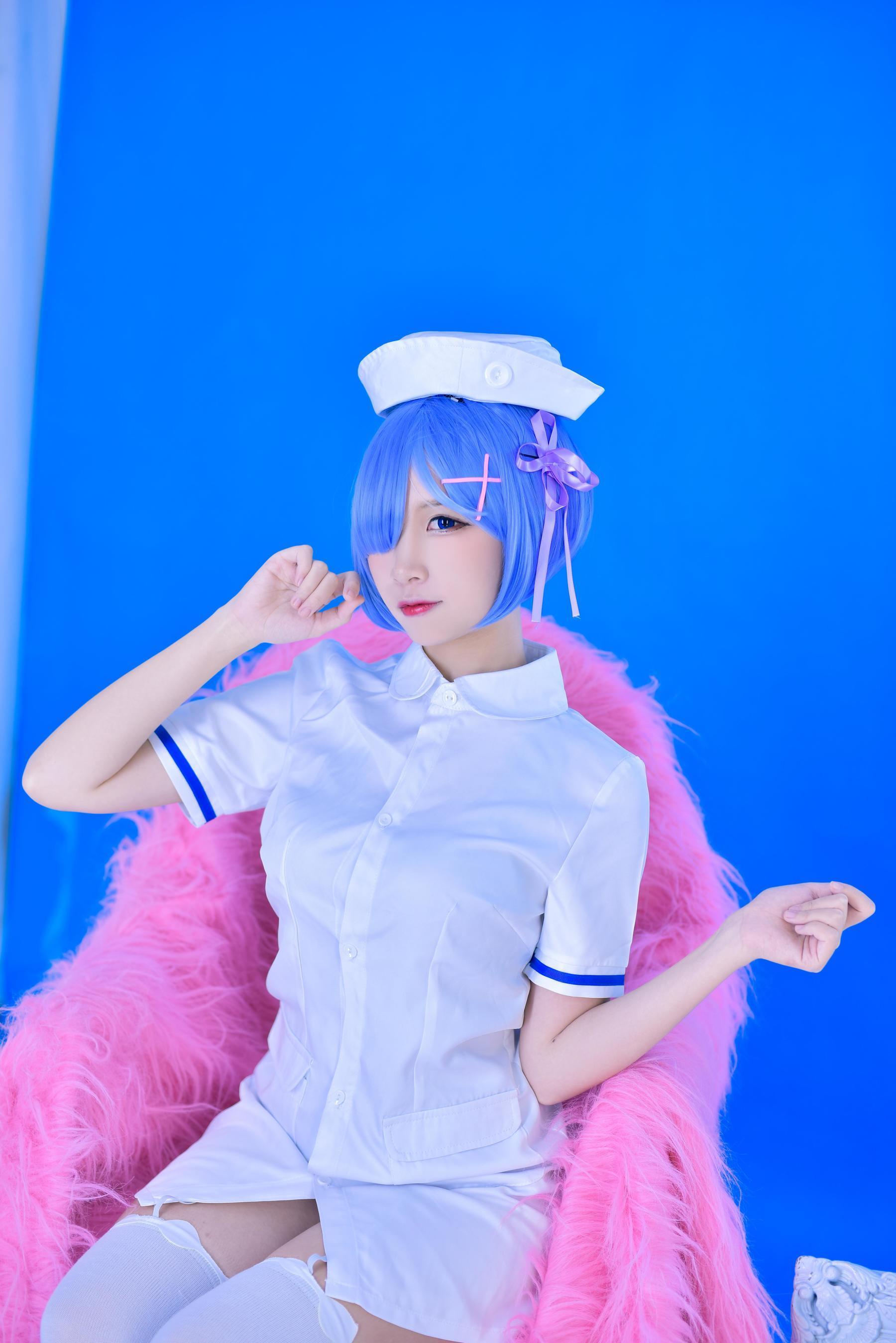图片[2]-人气Coser二佐Nisa 蕾姆护士[31P]-六色网