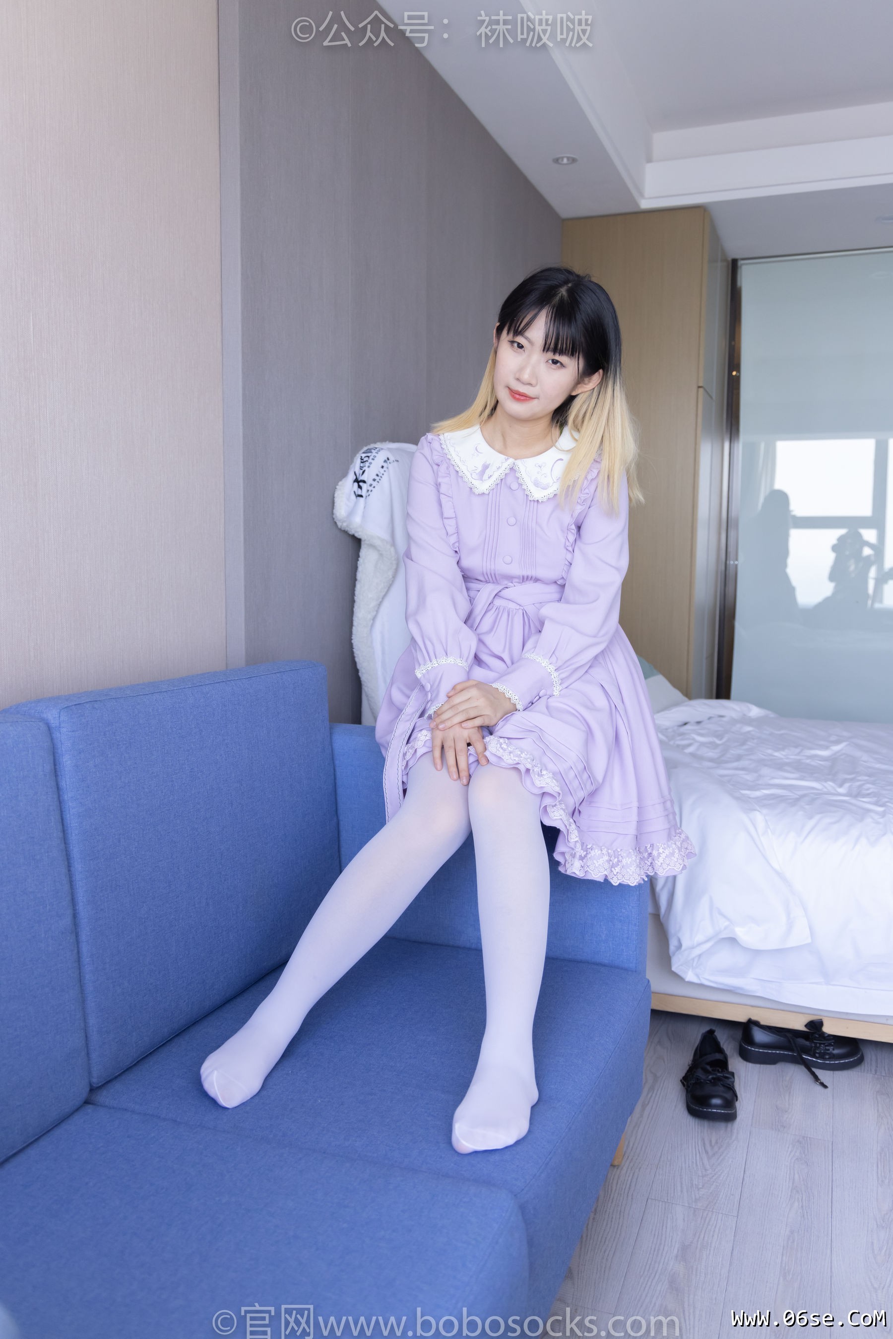 图片[130]-BoBoSocks袜啵啵 No.079 砂糖-皮鞋、厚白丝[140P]-六色网