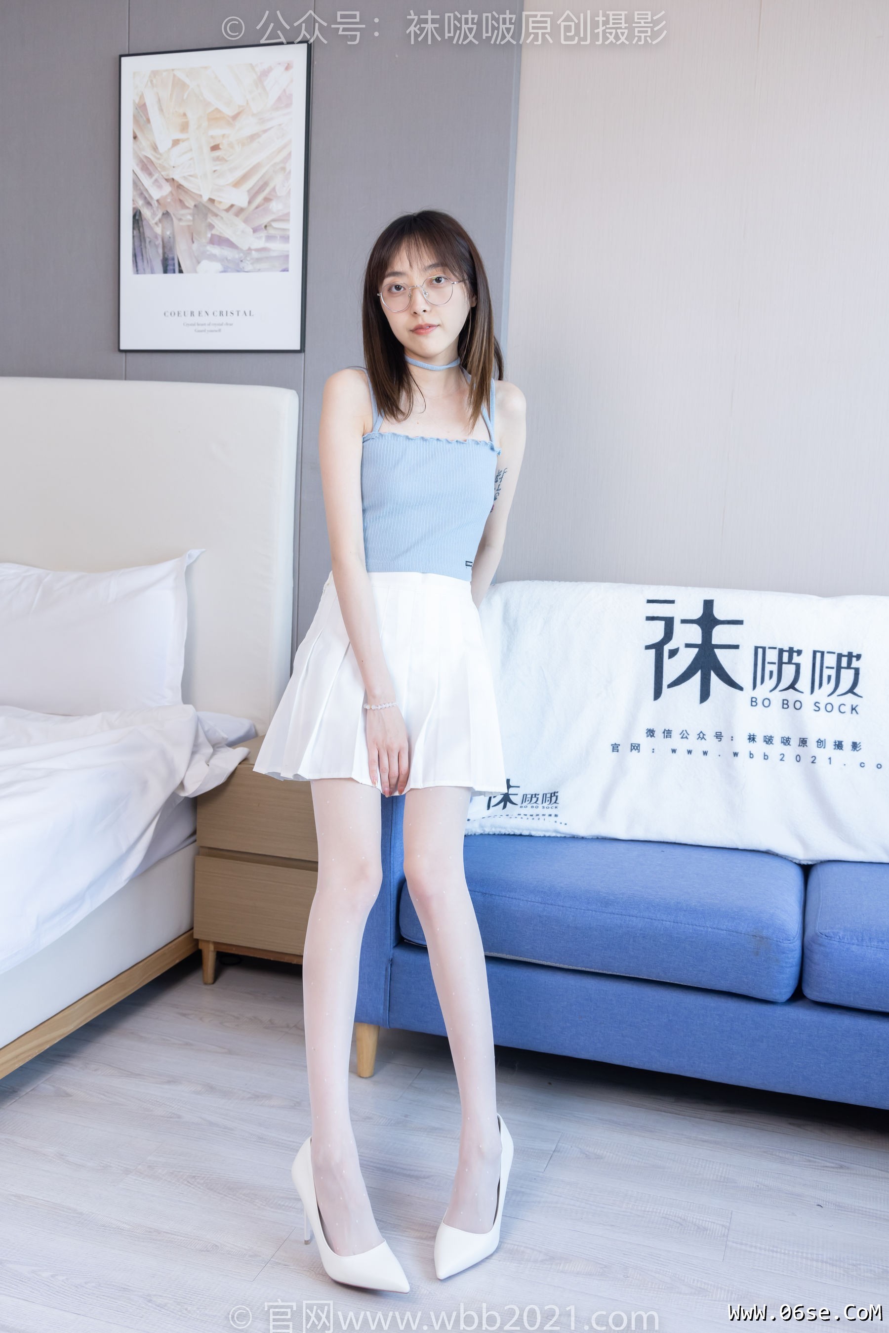 图片[80]-BoBoSocks袜啵啵 No.403 稚予 -高跟鞋、板鞋、波点黑丝、波点白丝[145P]-六色网