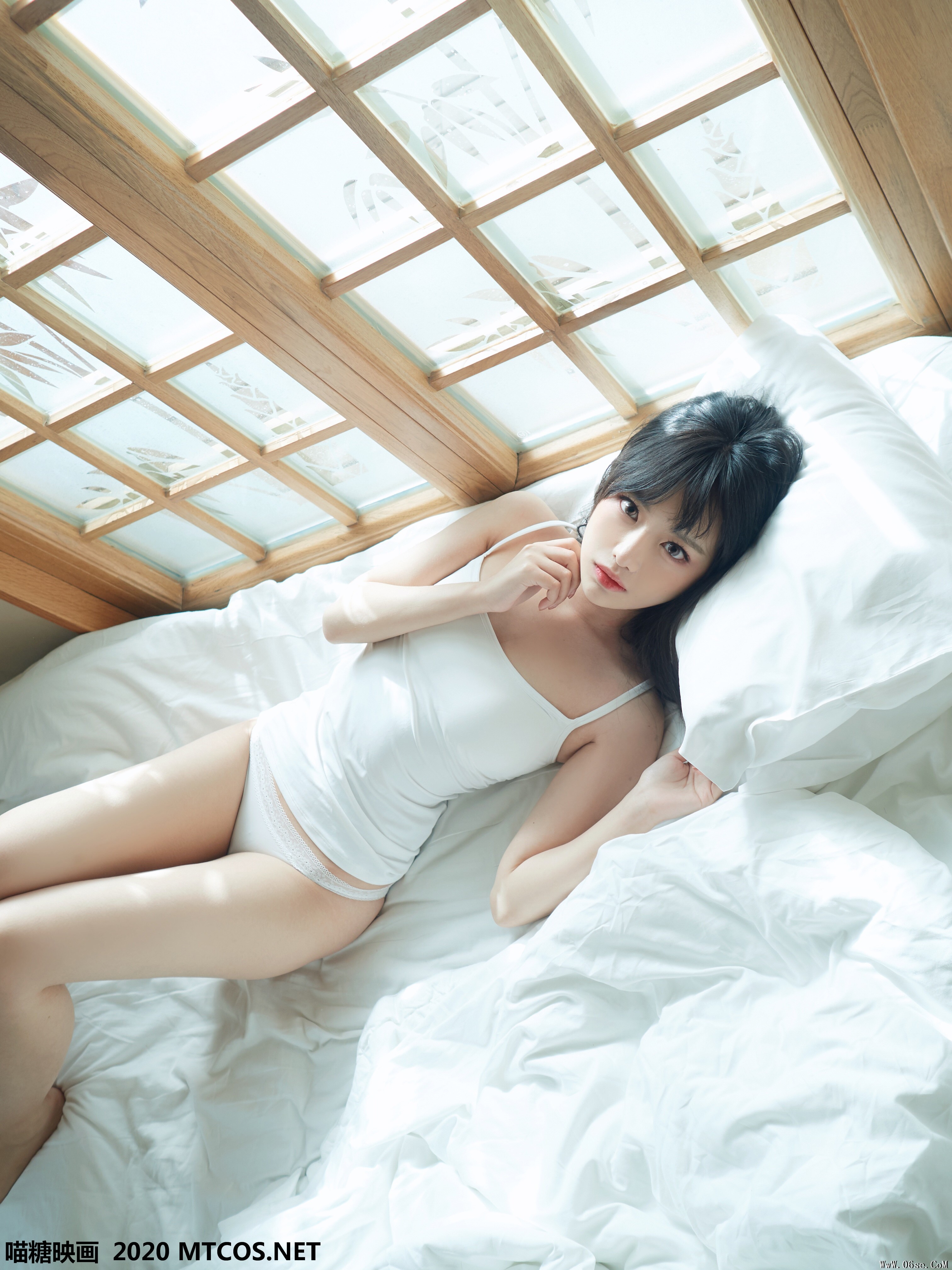 图片[18]-喵糖映画 VOL.143 日系白T私房[35P／180M]-六色网