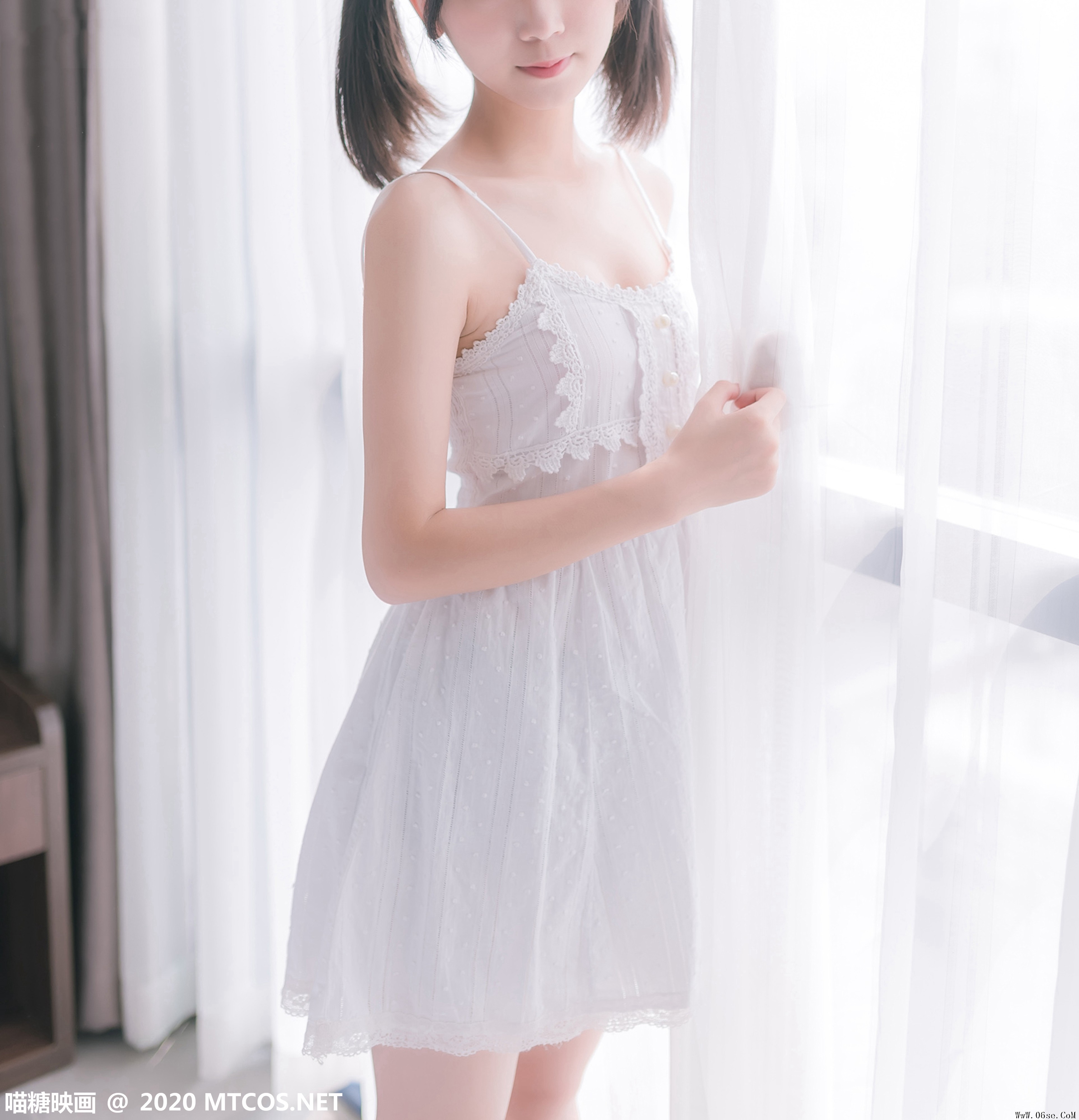 图片[19]-喵糖映画 VOL.177 白裙少女[47P／233M]-六色网