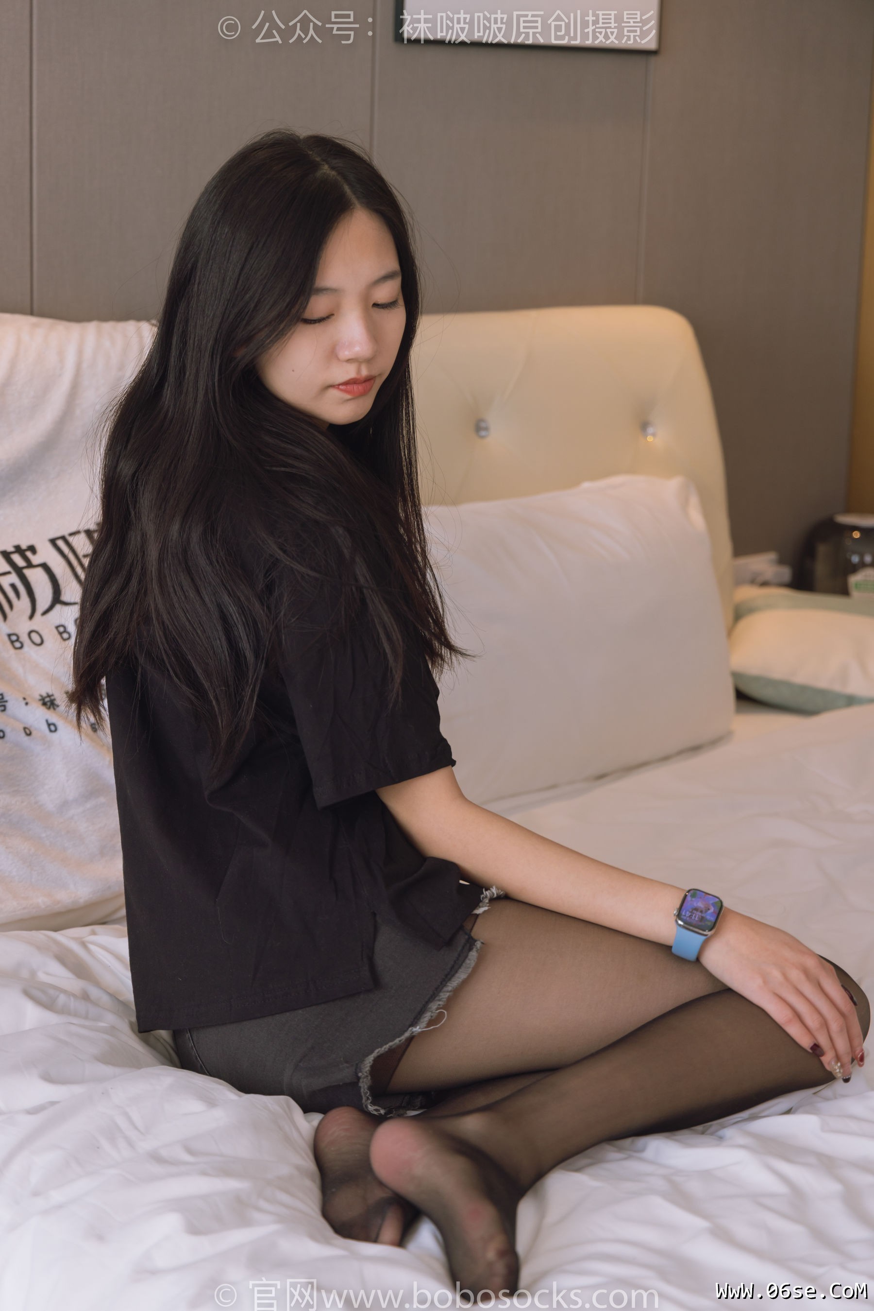 图片[105]-BoBoSocks袜啵啵 No.203 三双靴子、黑丝、网袜[144P]-六色网