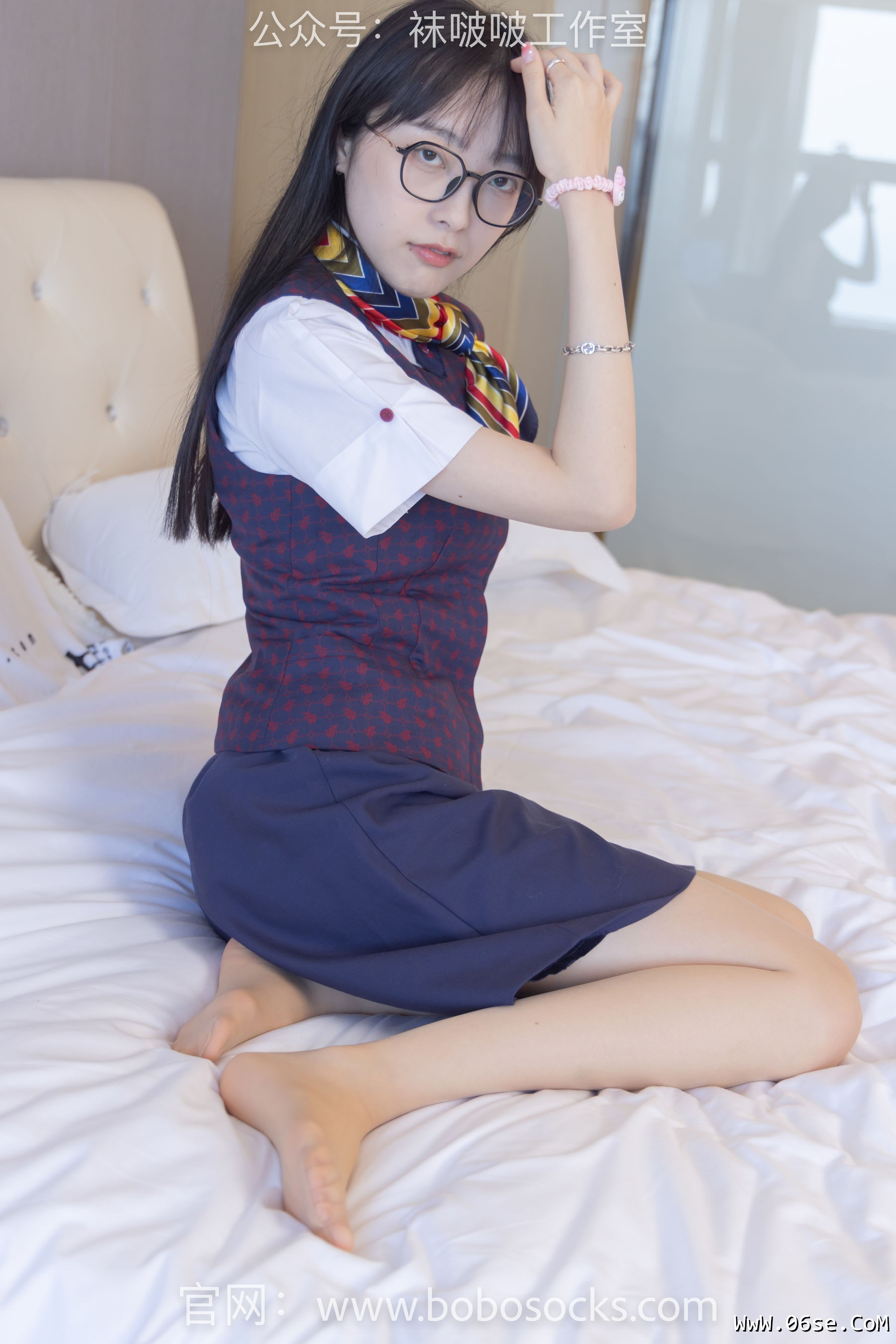 图片[78]-BoBoSocks袜啵啵 No.115 稚予-平底鞋、肉丝、空姐制服[136P]-六色网