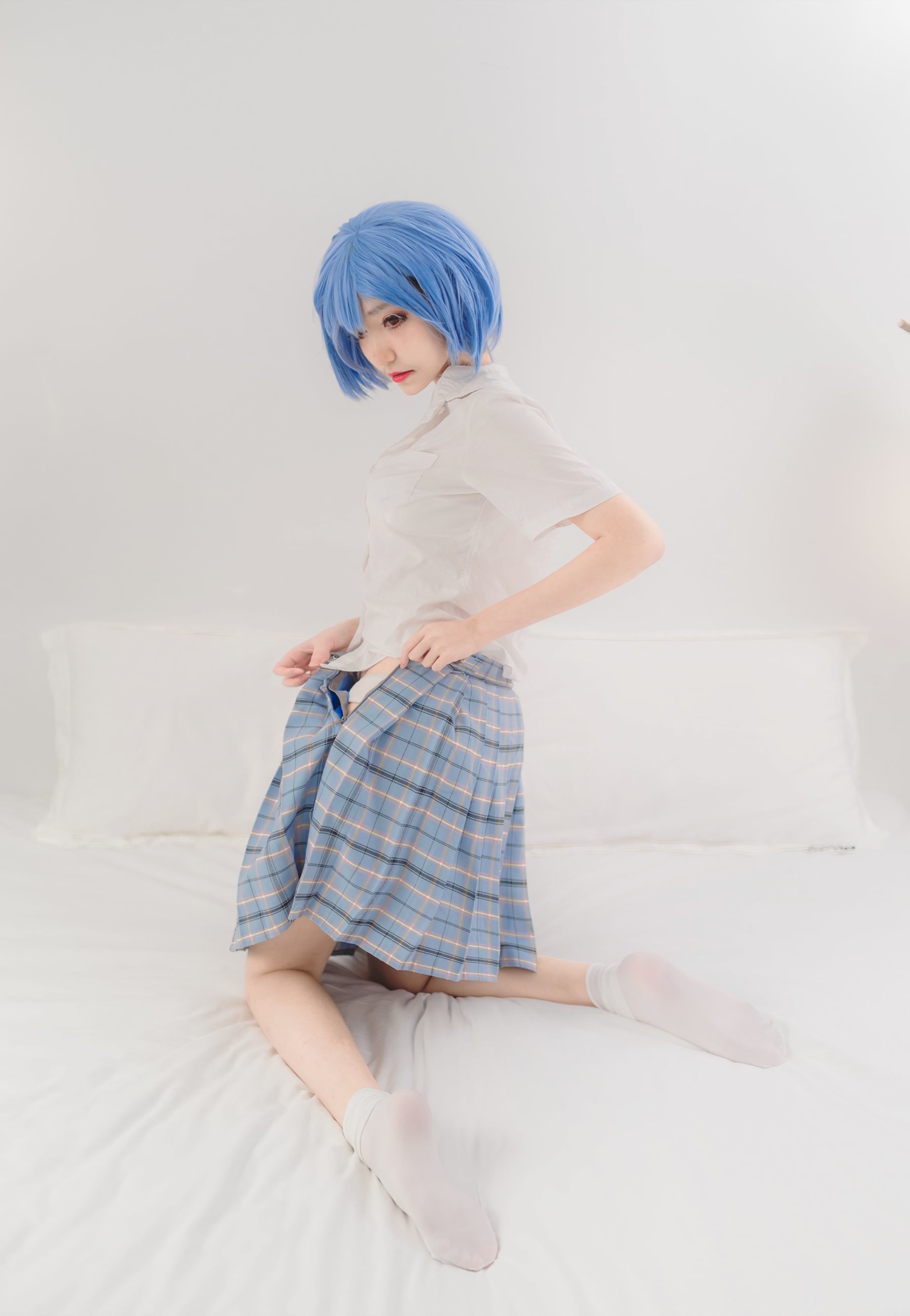 图片[8]-动漫博主南桃Momoko 绫波丽制服[23P]-六色网