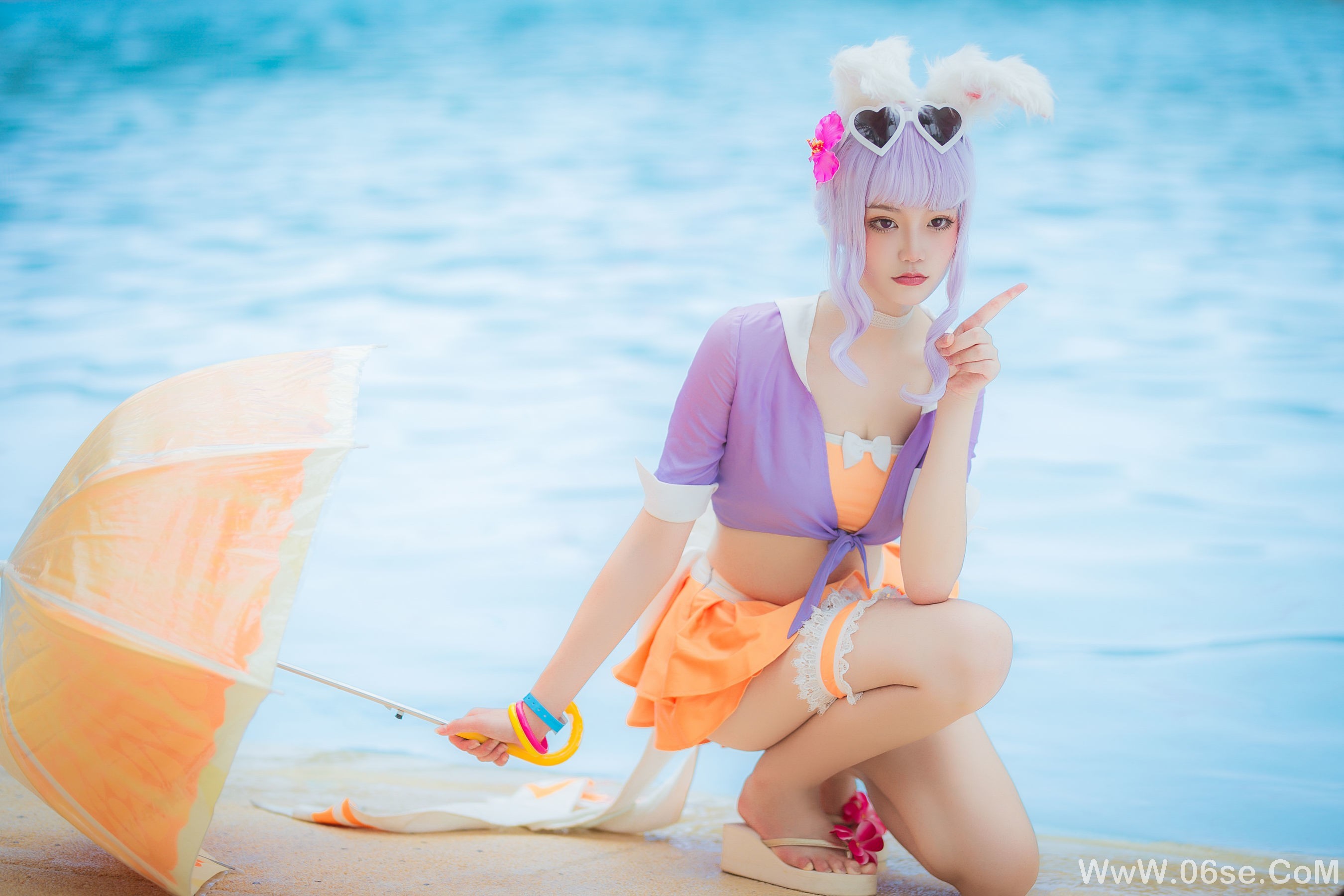 图片[4]-人气coser戚顾儿MIKI 王者荣耀 公孙离蜜桔之夏[19P]-六色网