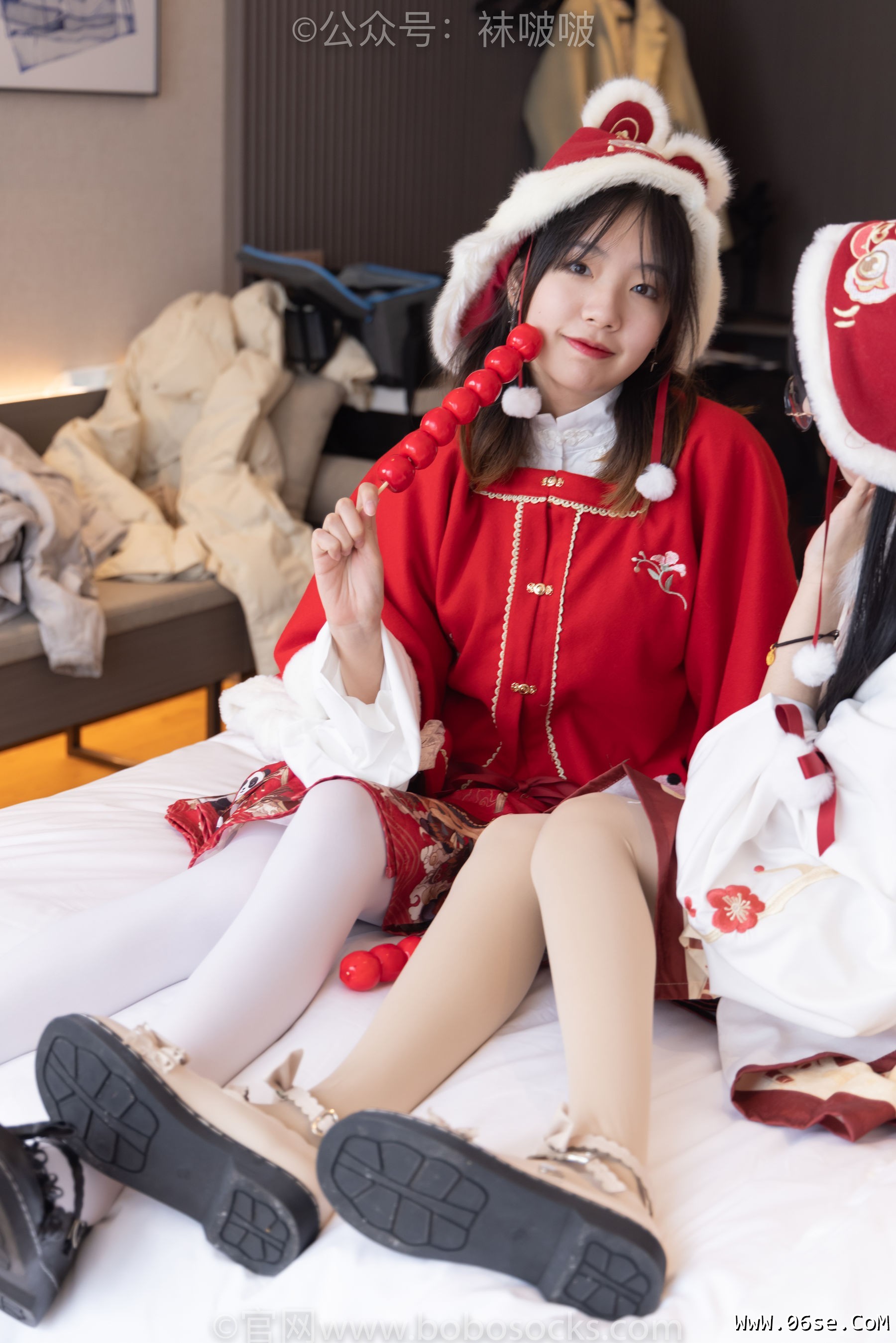 图片[21]-BoBoSocks袜啵啵 No.054 小甜豆与稚予-给大家拜年啦[139P]-六色网