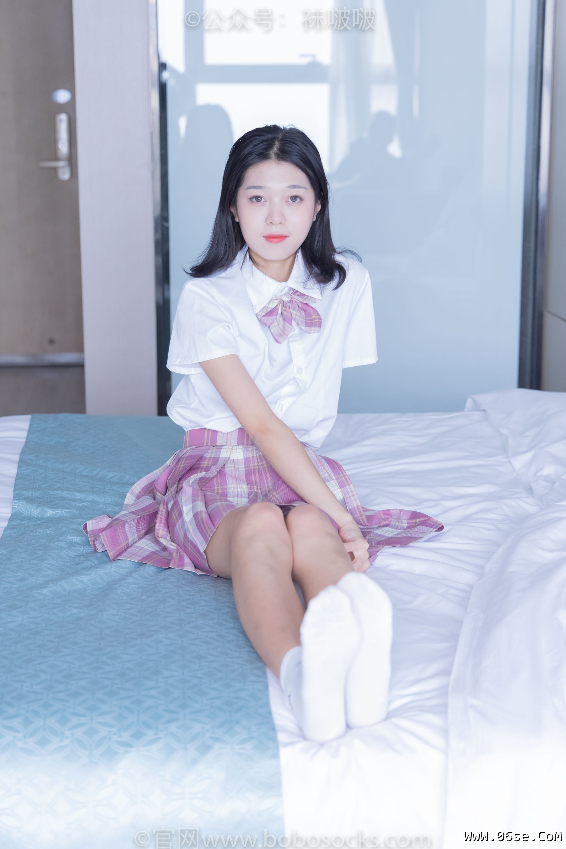 图片[132]-BoBoSocks袜啵啵 No.052 瑶瑶-JK制服、帆布鞋、白棉袜、裸足[133P]-六色网