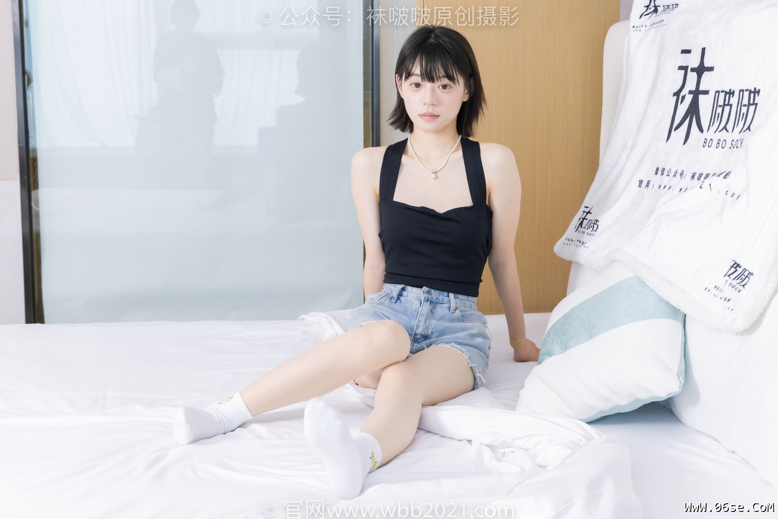 图片[132]-BoBoSocks袜啵啵 No.422 糯米 -长靴、白棉袜、肉丝[140P]-六色网