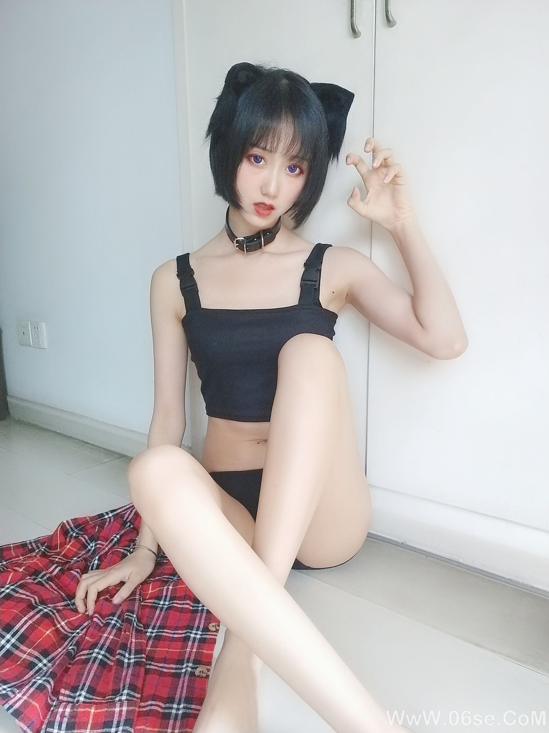 图片[12]-萌系小姐姐木绵绵OwO 不良猫[44P]-六色网
