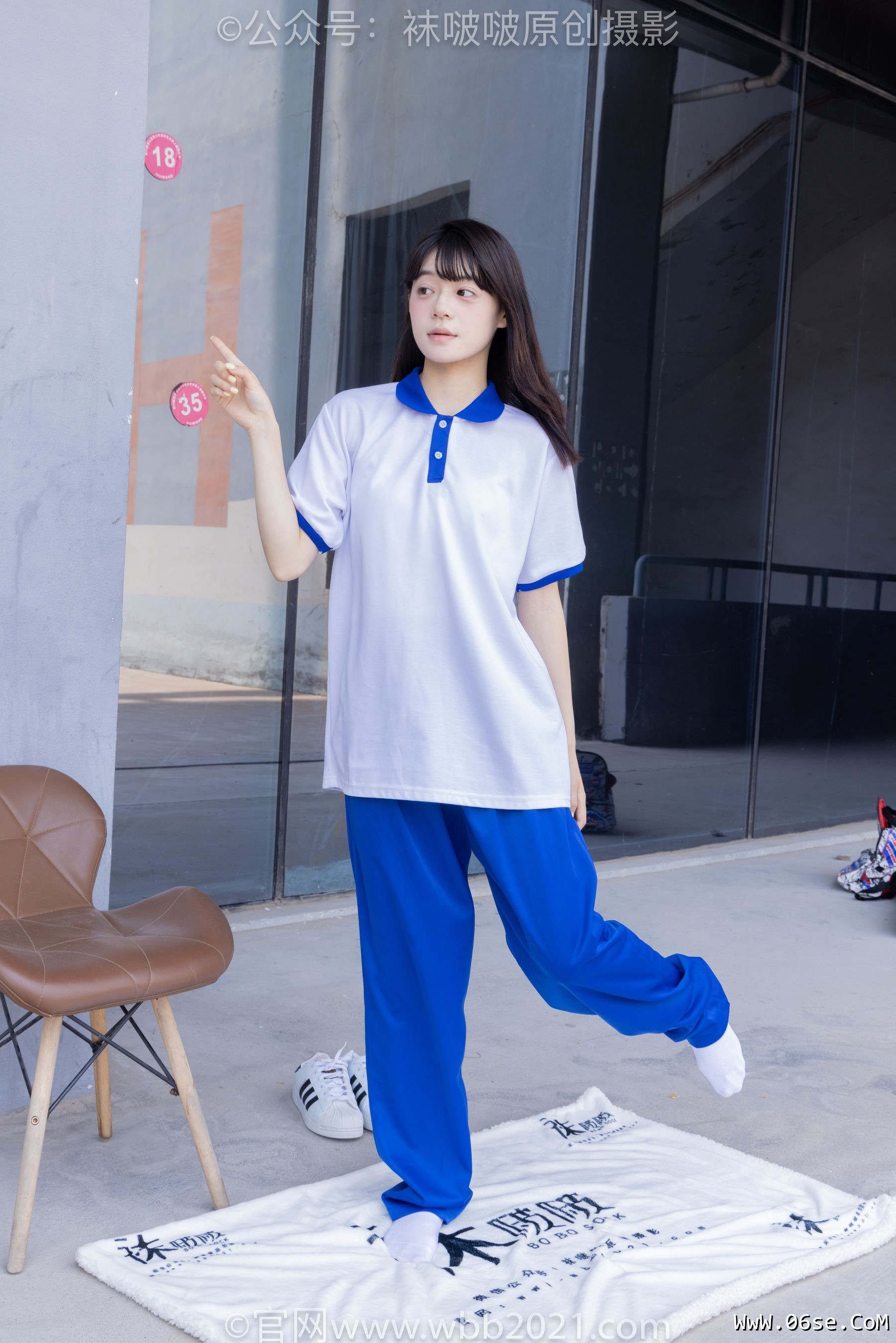 图片[144]-BoBoSocks袜啵啵 No.393 糯米 -板鞋、白棉袜、裸足、校服[150P]-六色网