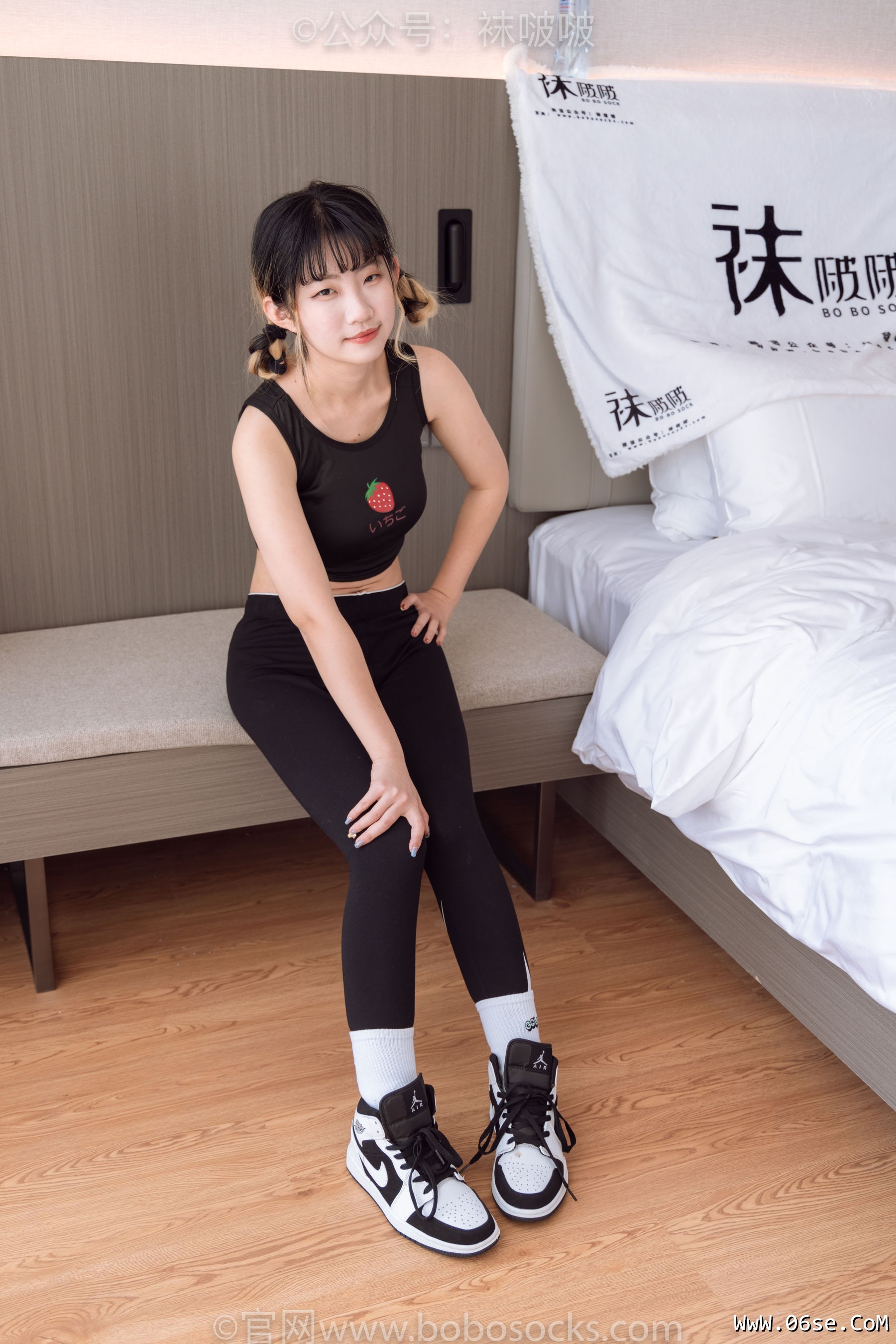图片[9]-BoBoSocks袜啵啵 No.059 砂糖-AJ板鞋、白棉袜、裸足[142P]-六色网