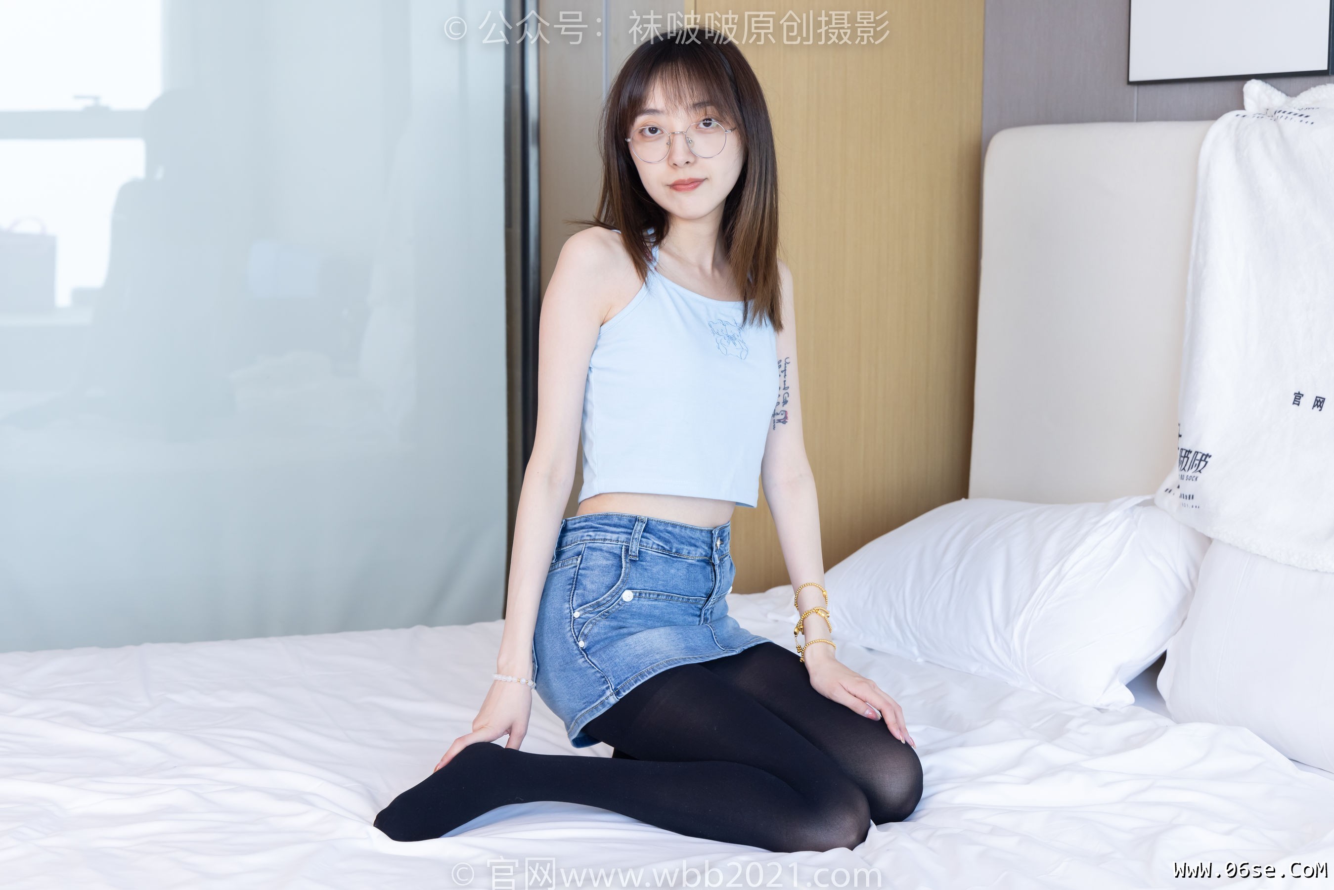 图片[123]-BoBoSocks袜啵啵 No.385 稚予 -高跟鞋、皮鞋、运动鞋、厚黑丝[180P]-六色网