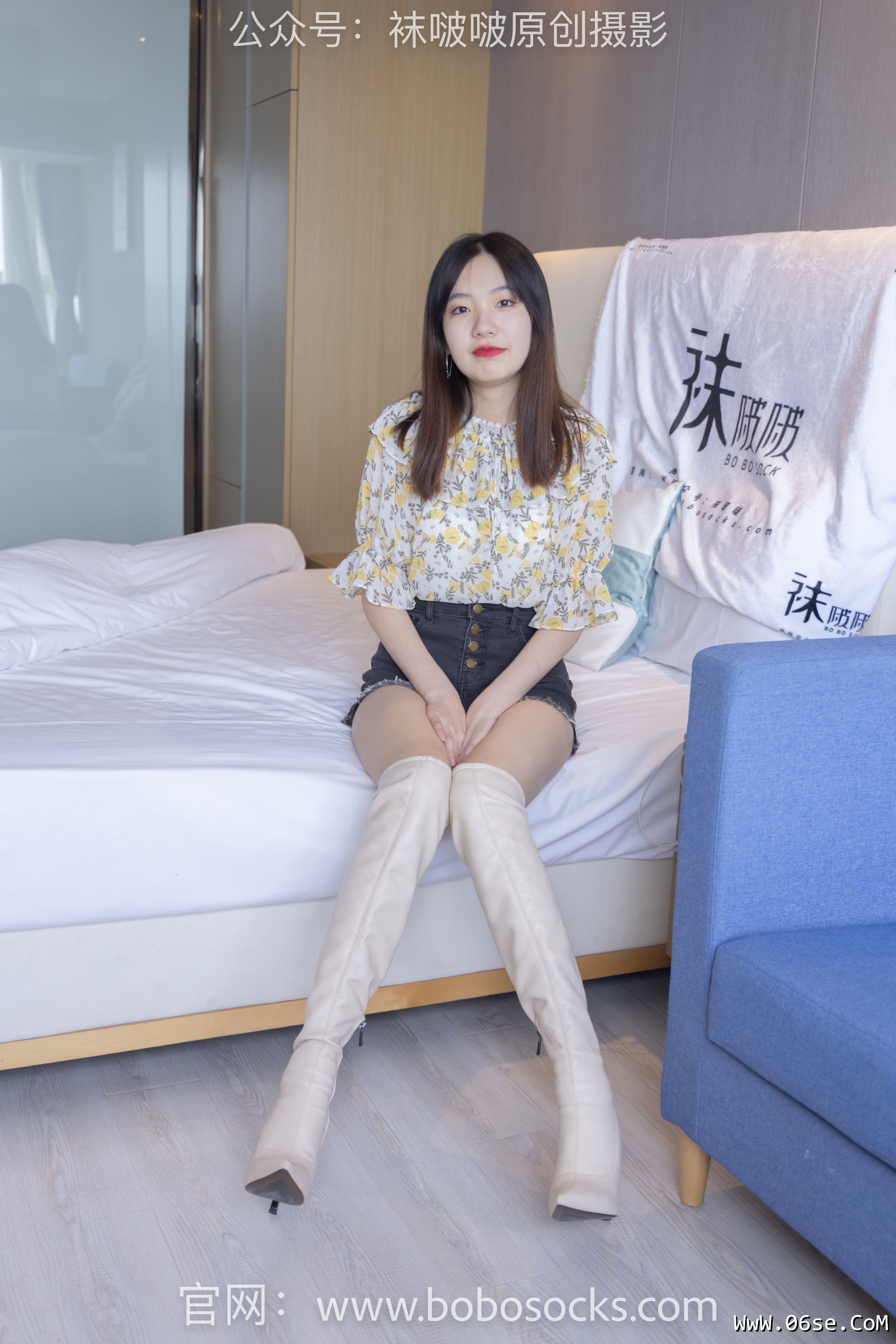 图片[135]-BoBoSocks袜啵啵 No.136 小甜豆-高跟长靴、白棉袜、裸足[200P]-六色网