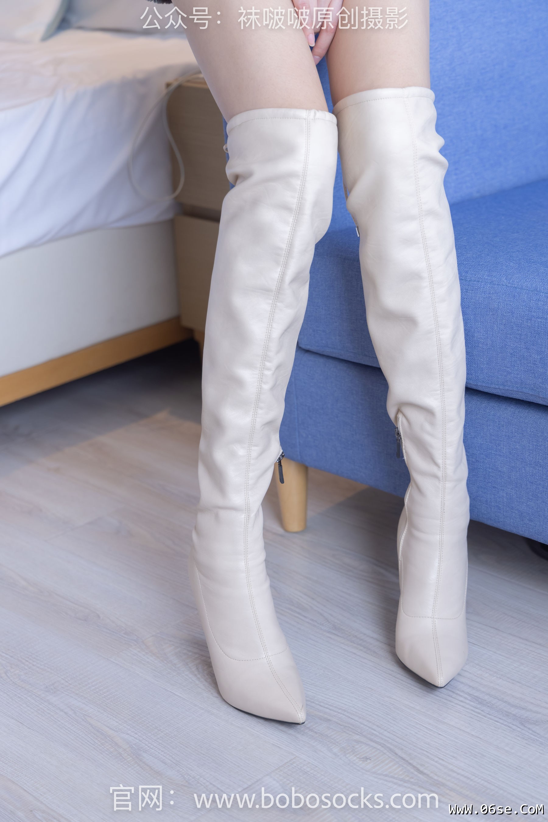 图片[24]-BoBoSocks袜啵啵 No.136 小甜豆-高跟长靴、白棉袜、裸足[200P]-六色网