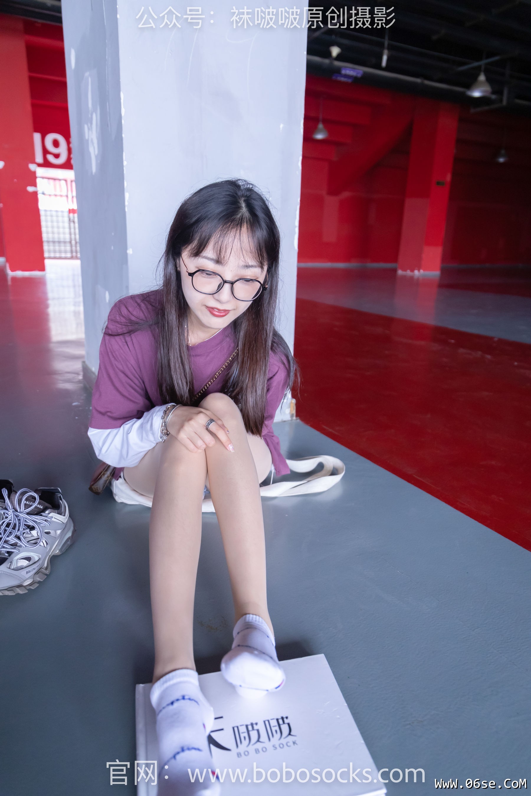 图片[86]-BoBoSocks袜啵啵 积分限定作品010 稚予-巴黎世家运动鞋、白棉袜、肉丝[144P]-六色网
