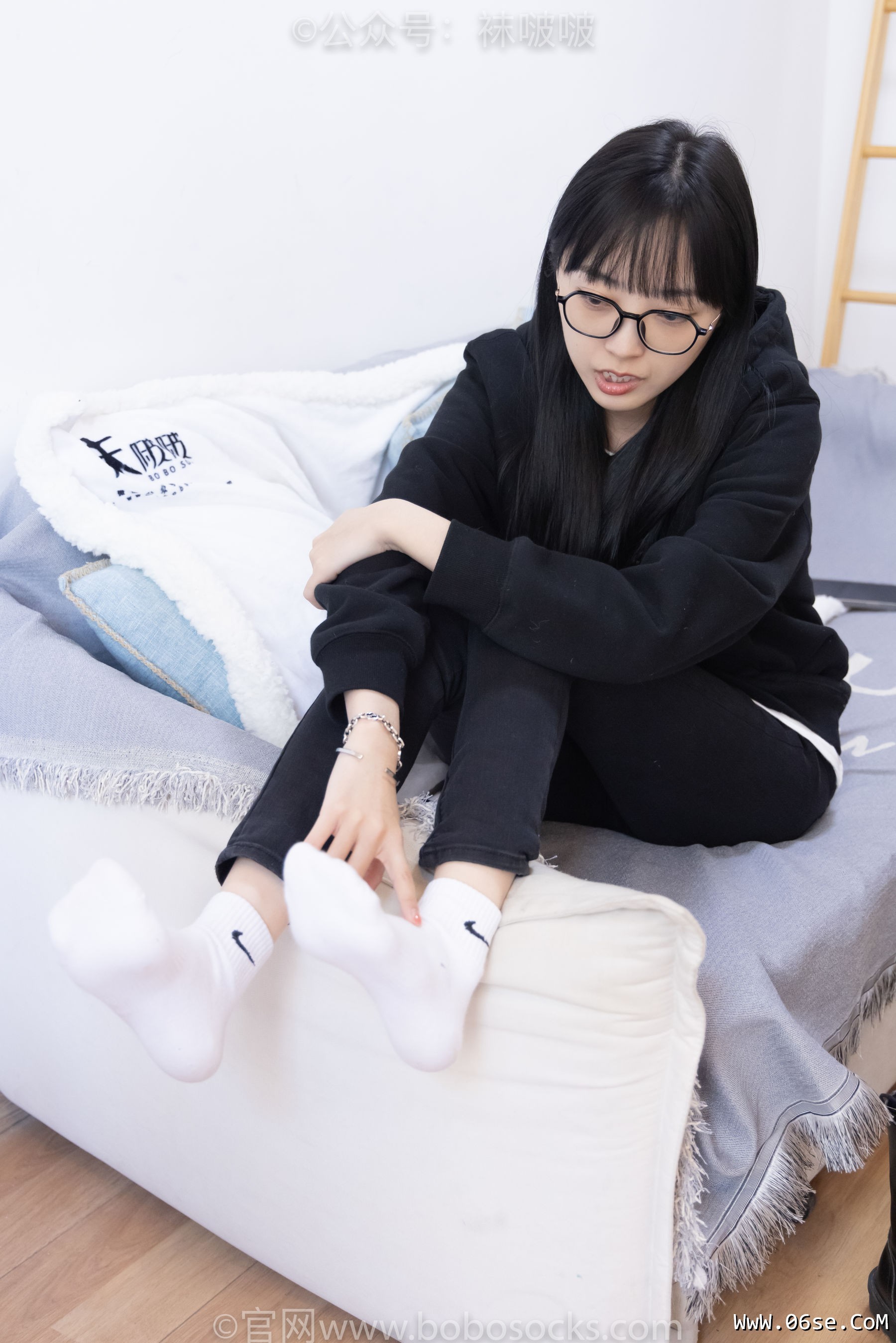 图片[83]-BoBoSocks袜啵啵 No.061 稚予-短靴、白棉袜、裸足[145P]-六色网