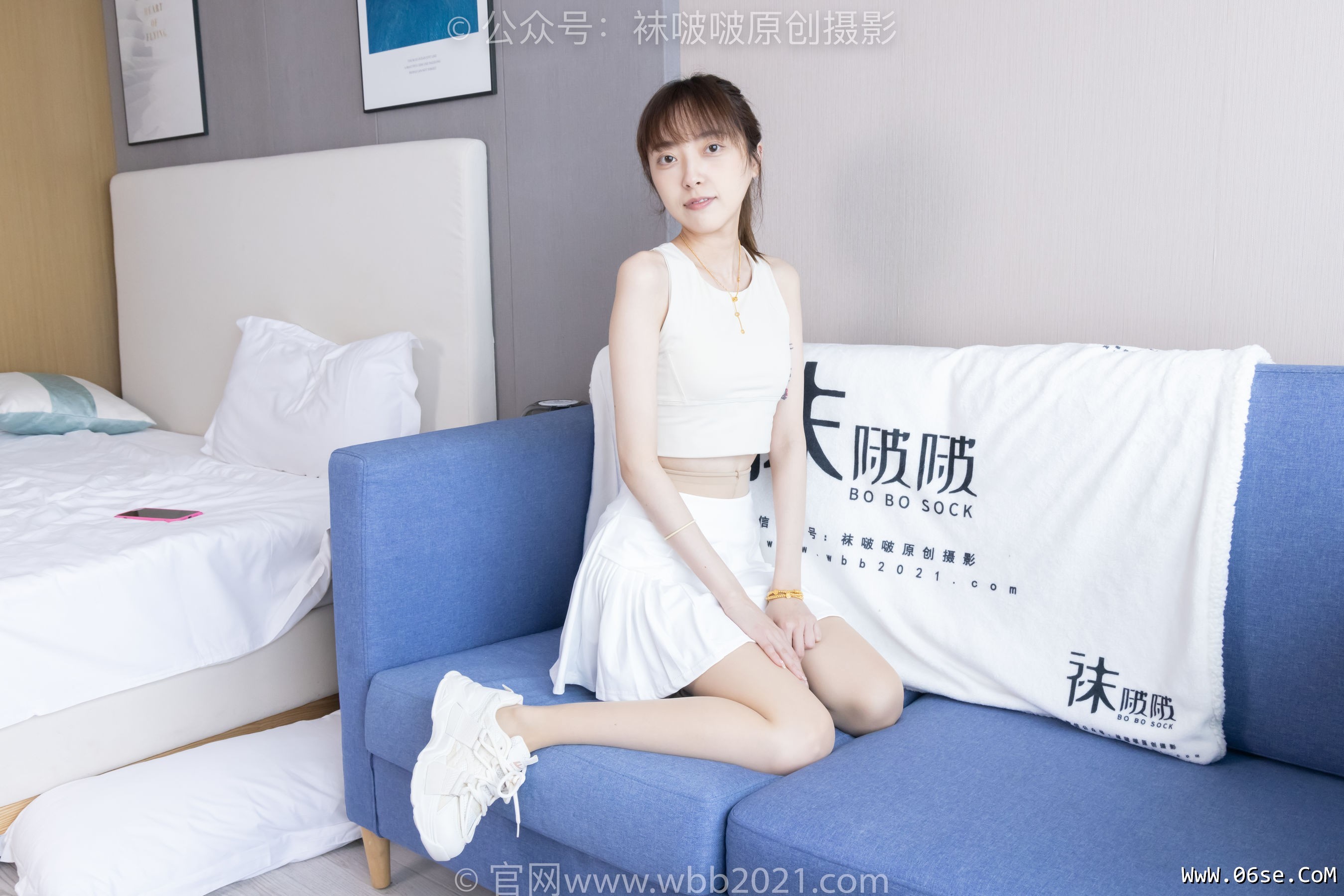 图片[27]-BoBoSocks袜啵啵 No.424 稚予 -运动鞋、白棉袜、肉丝、腰丝[140P]-六色网
