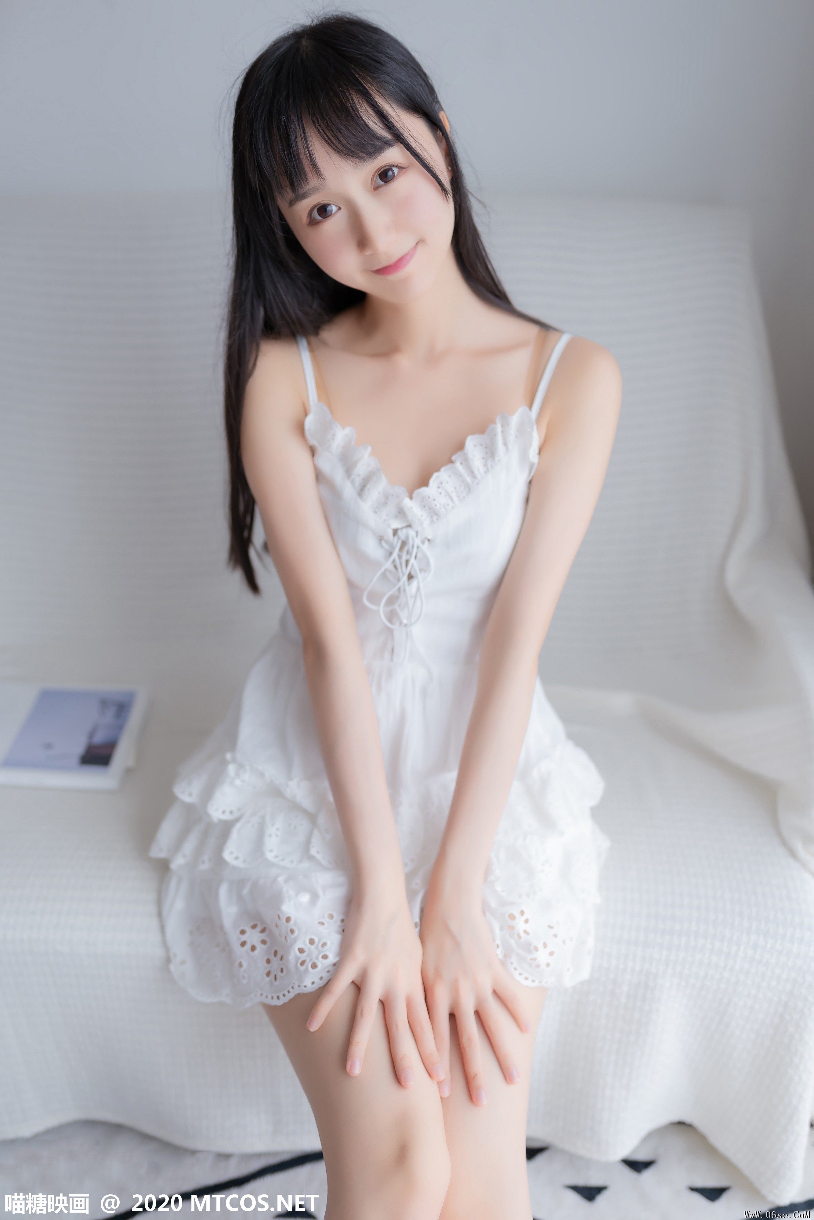 图片[34]-喵糖映画 VOL.187 白裙少女[40P／169MB]-六色网