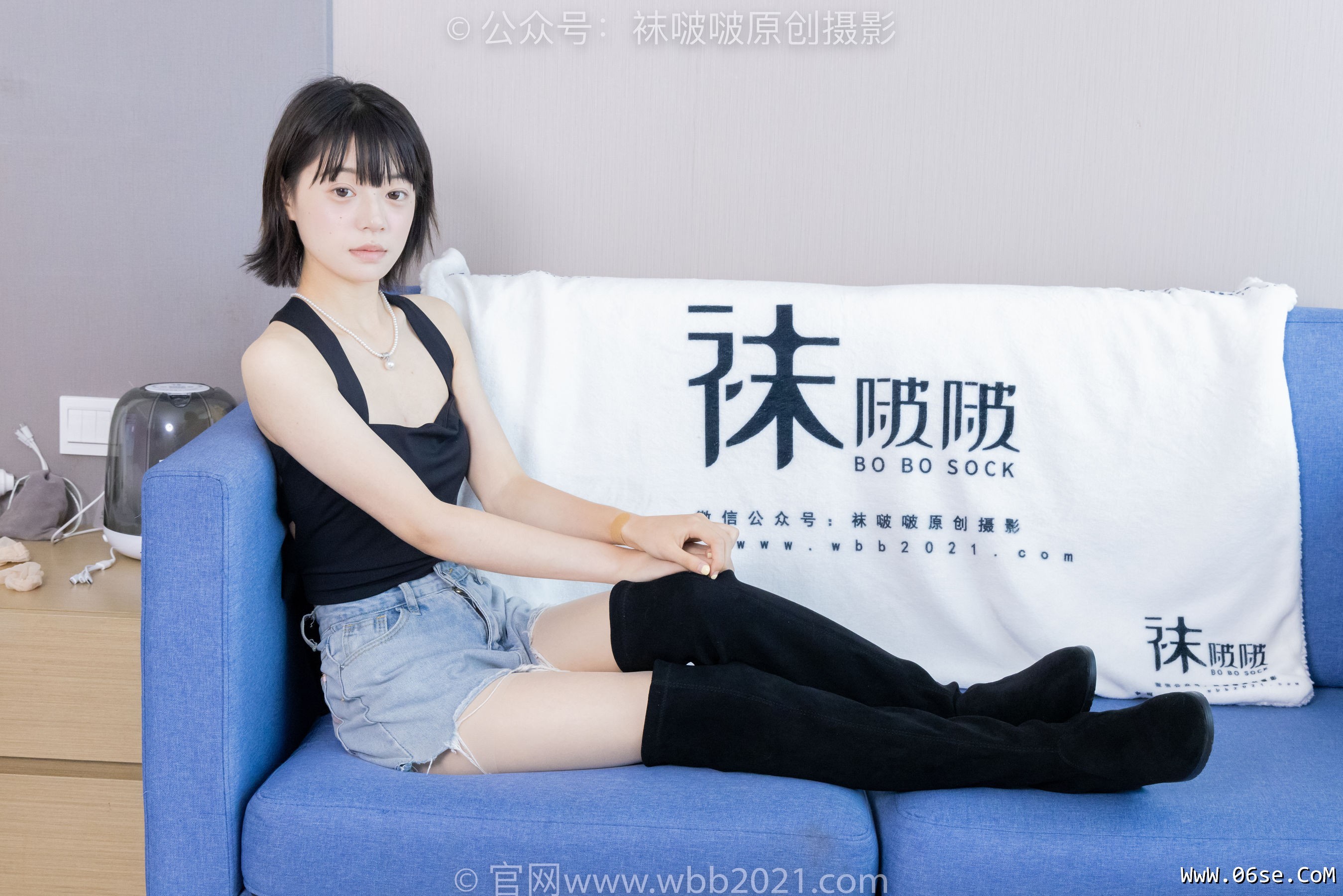 图片[56]-BoBoSocks袜啵啵 No.422 糯米 -长靴、白棉袜、肉丝[140P]-六色网