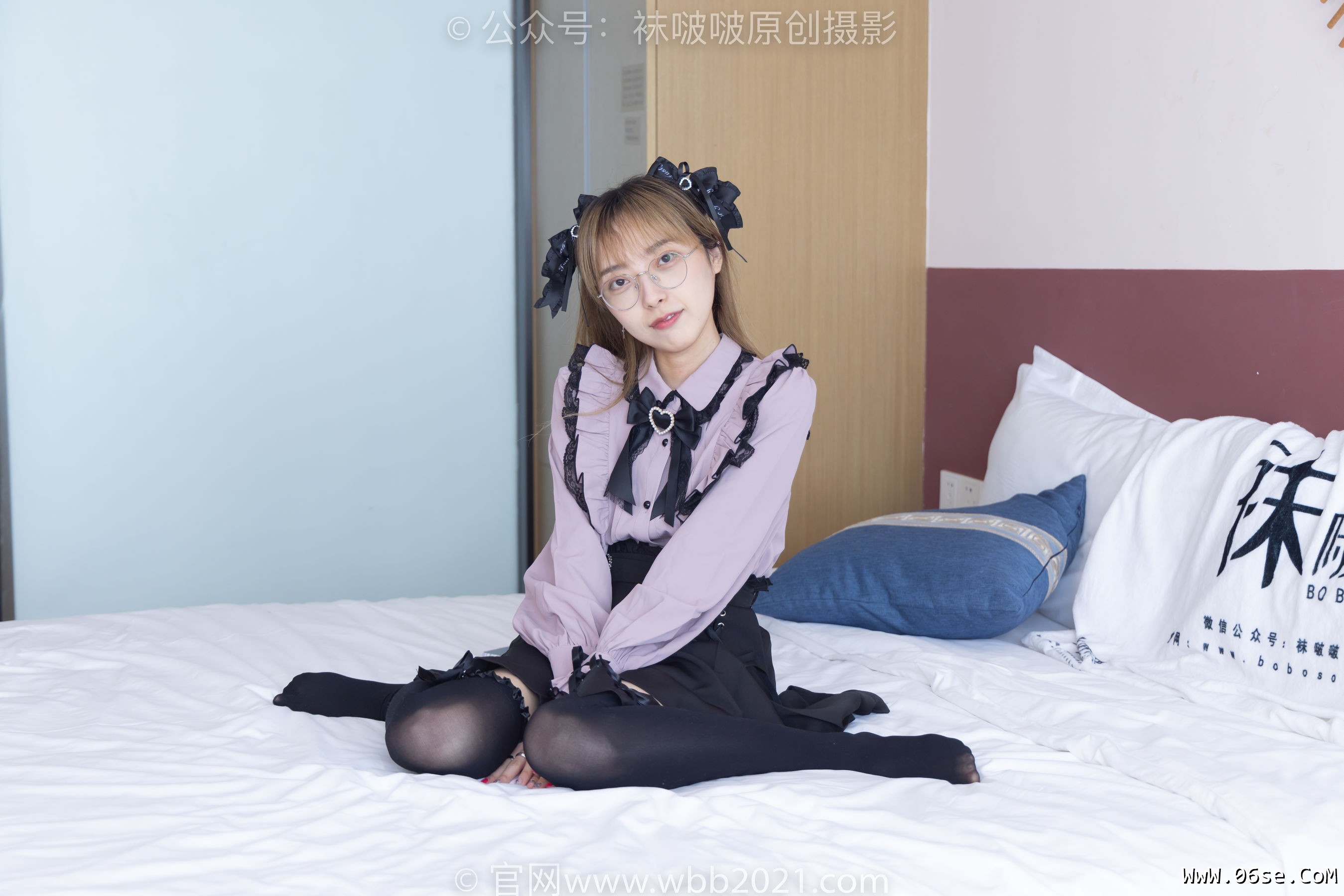 图片[88]-BoBoSocks袜啵啵 No.247 稚予 -皮鞋、黑丝大腿袜、地雷系女友[159P]-六色网