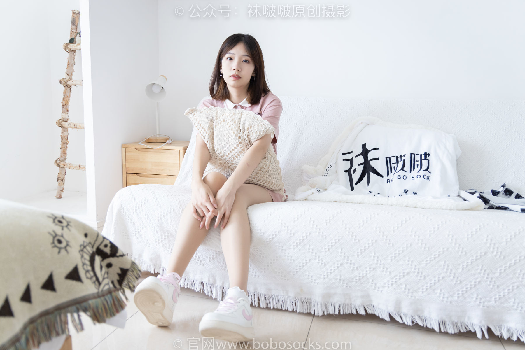 图片[92]-BoBoSocks袜啵啵 No.163 小甜豆-空军一号板鞋、白棉袜、肉丝[135P]-六色网
