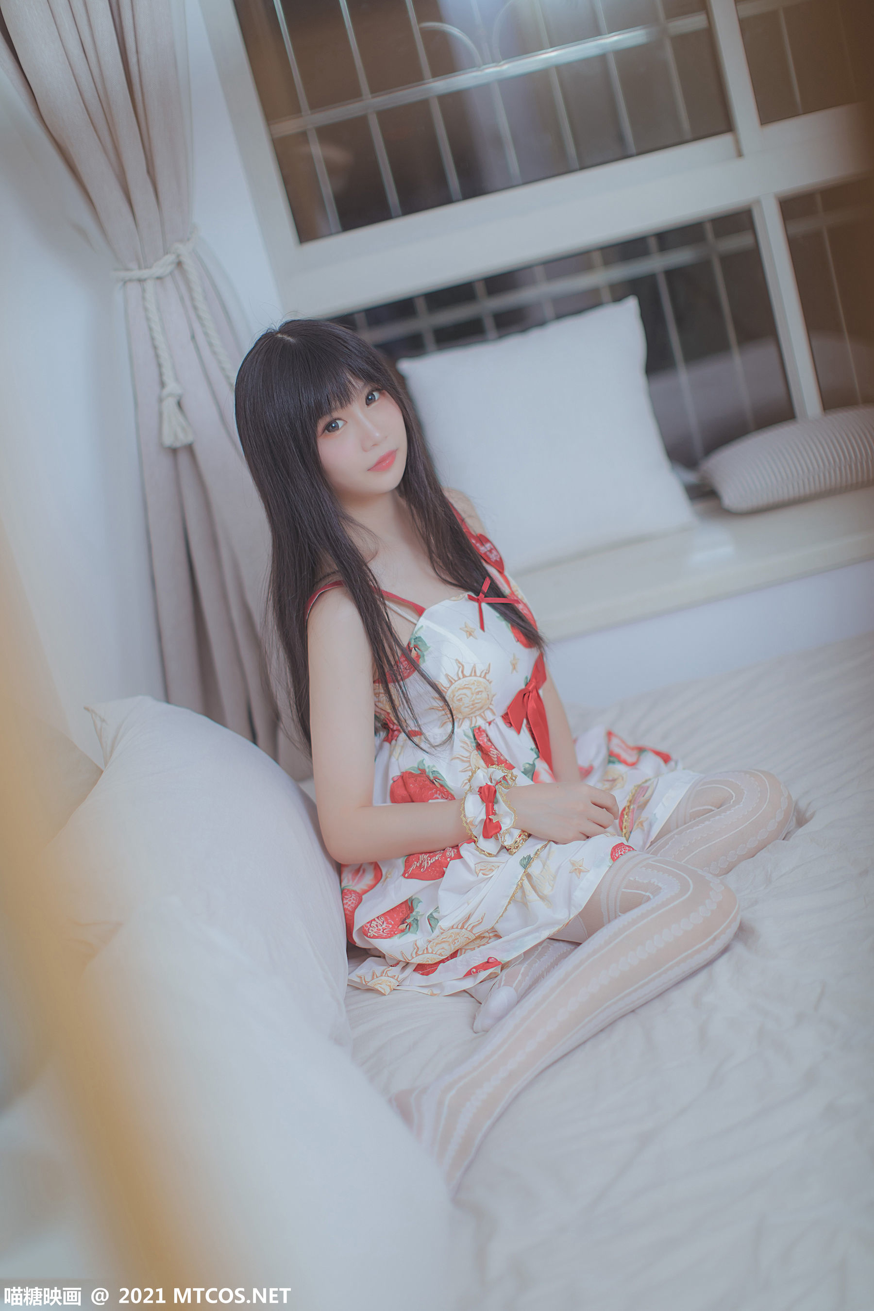 图片[23]-喵糖映画 VOL.407 草莓小裙子 [40P]-六色网