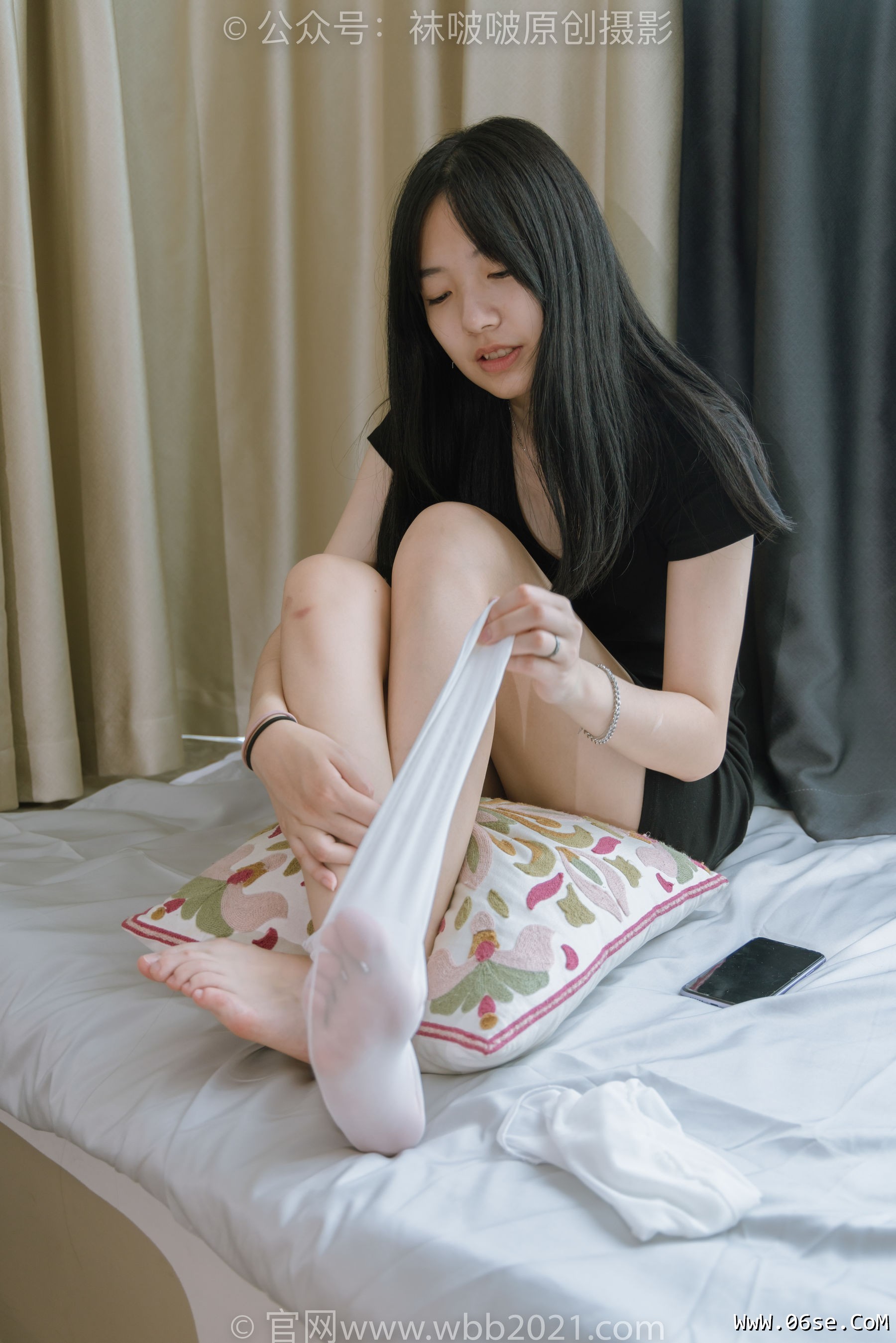 图片[31]-BoBoSocks袜啵啵 No.363 小甜豆 -两双平底鞋、黑色船袜、裸足[140P]-六色网